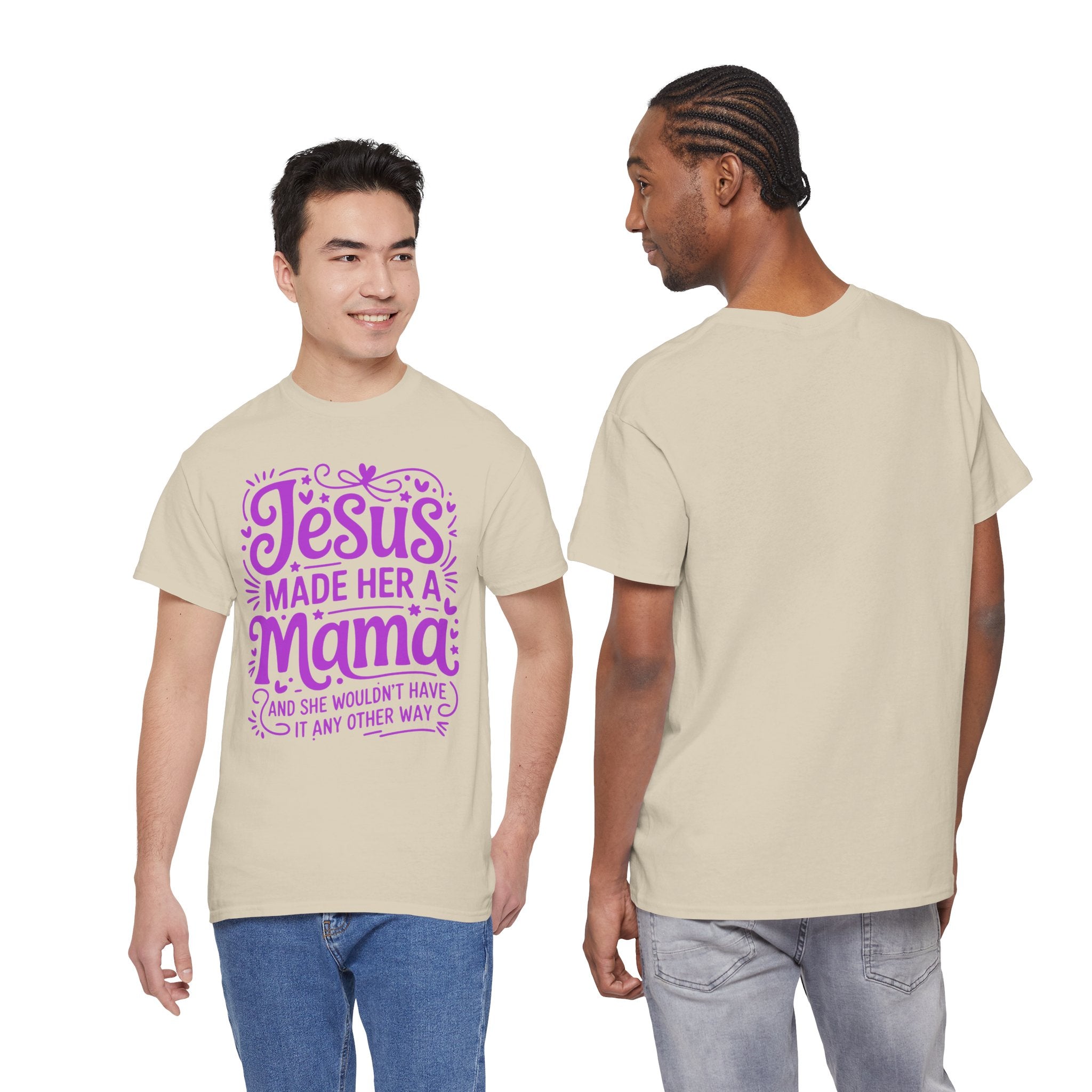 Jesus Made Her a Mama — Christian MamaUnisex Cotton T-Shirt