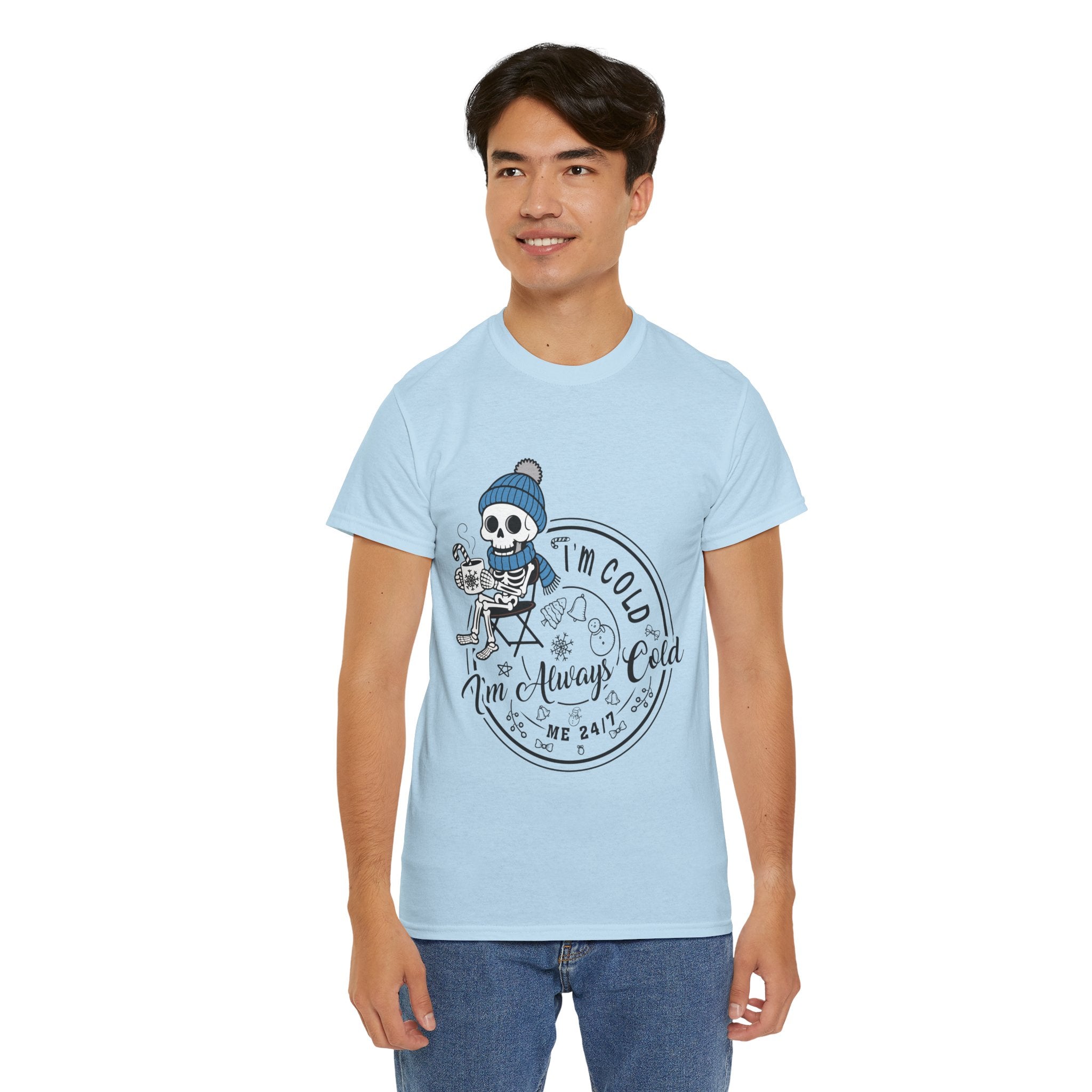 Cozy Skeleton Unisex Cotton Tee
