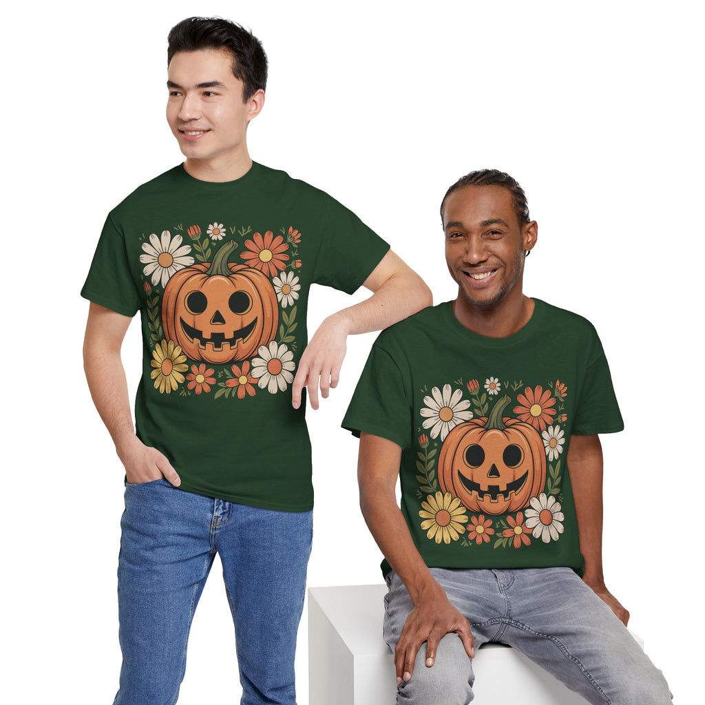Halloween Pumpkin Unisex Cotton Tee
