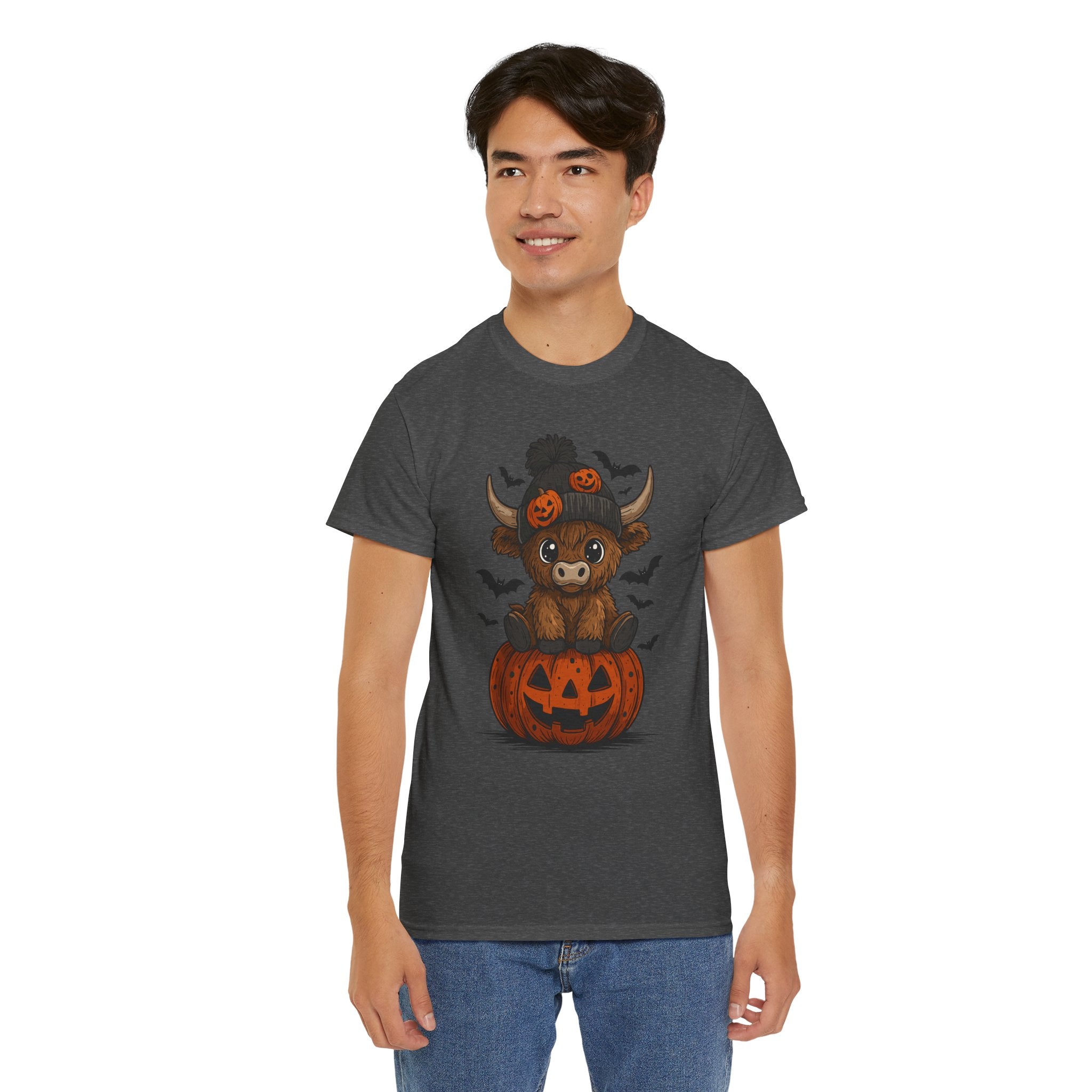 Halloween Cow Unisex Cotton Tshirt