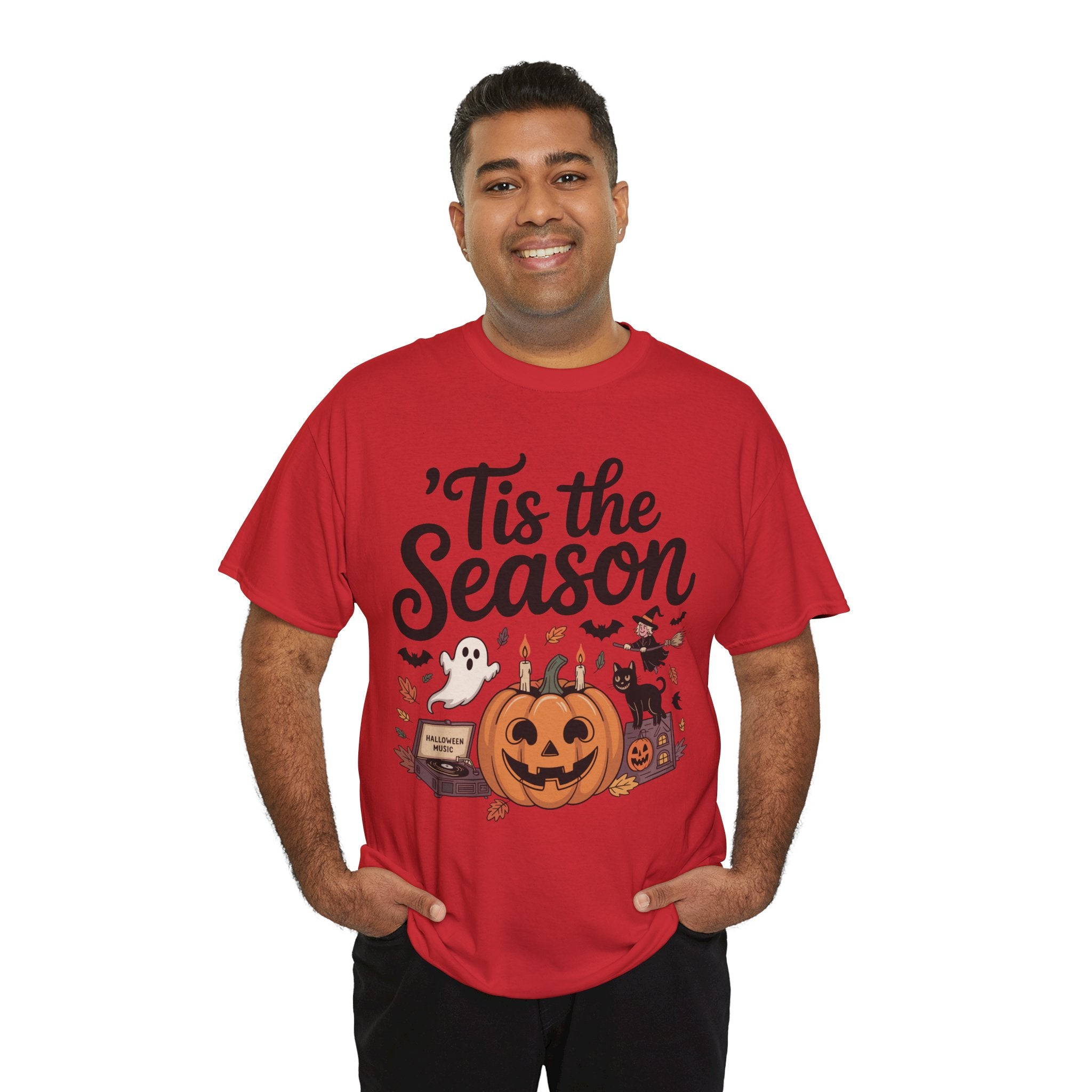 Holiday Season Unisex Cotton T-Shirt - Tis the Season Design