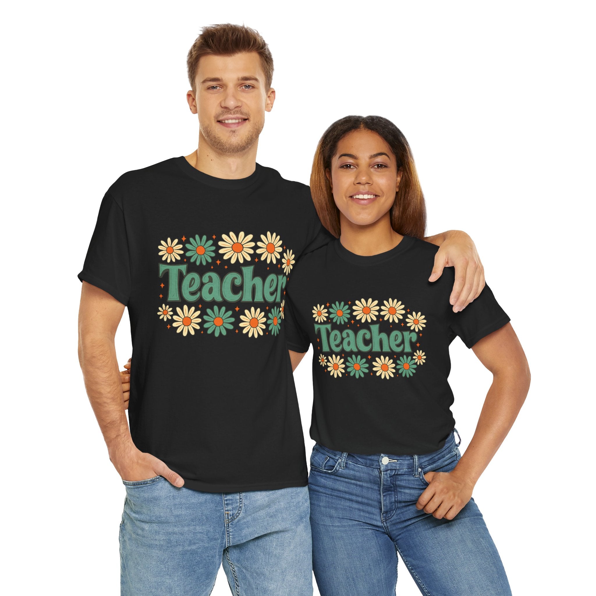 Floral Teacher Tee - Perfect Gift for Educators