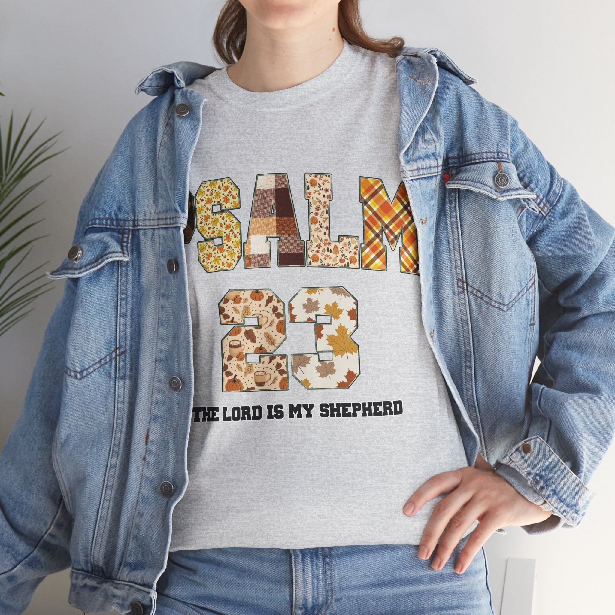 Psalm 23 Patchwork Unisex Cotton Tee
