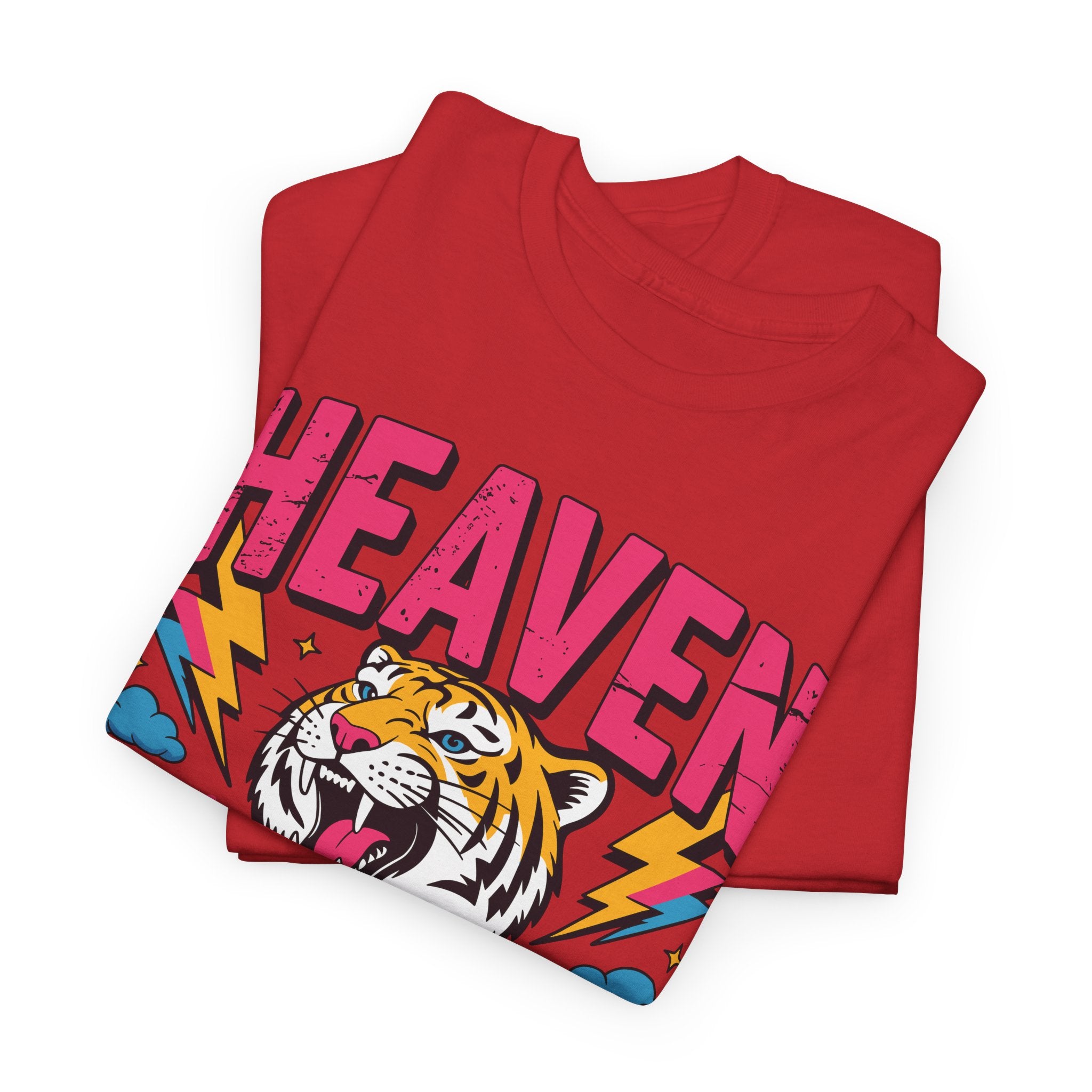 Psalm 19:1 Tiger Praise T-Shirt — Bold Christian Roaring Tiger Graphic.Unisex Cotton Tee