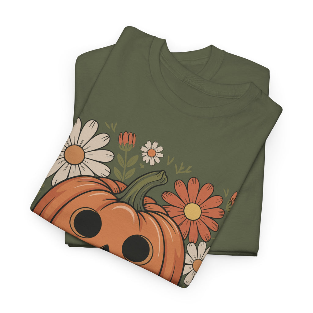 Halloween Pumpkin Unisex Cotton Tee