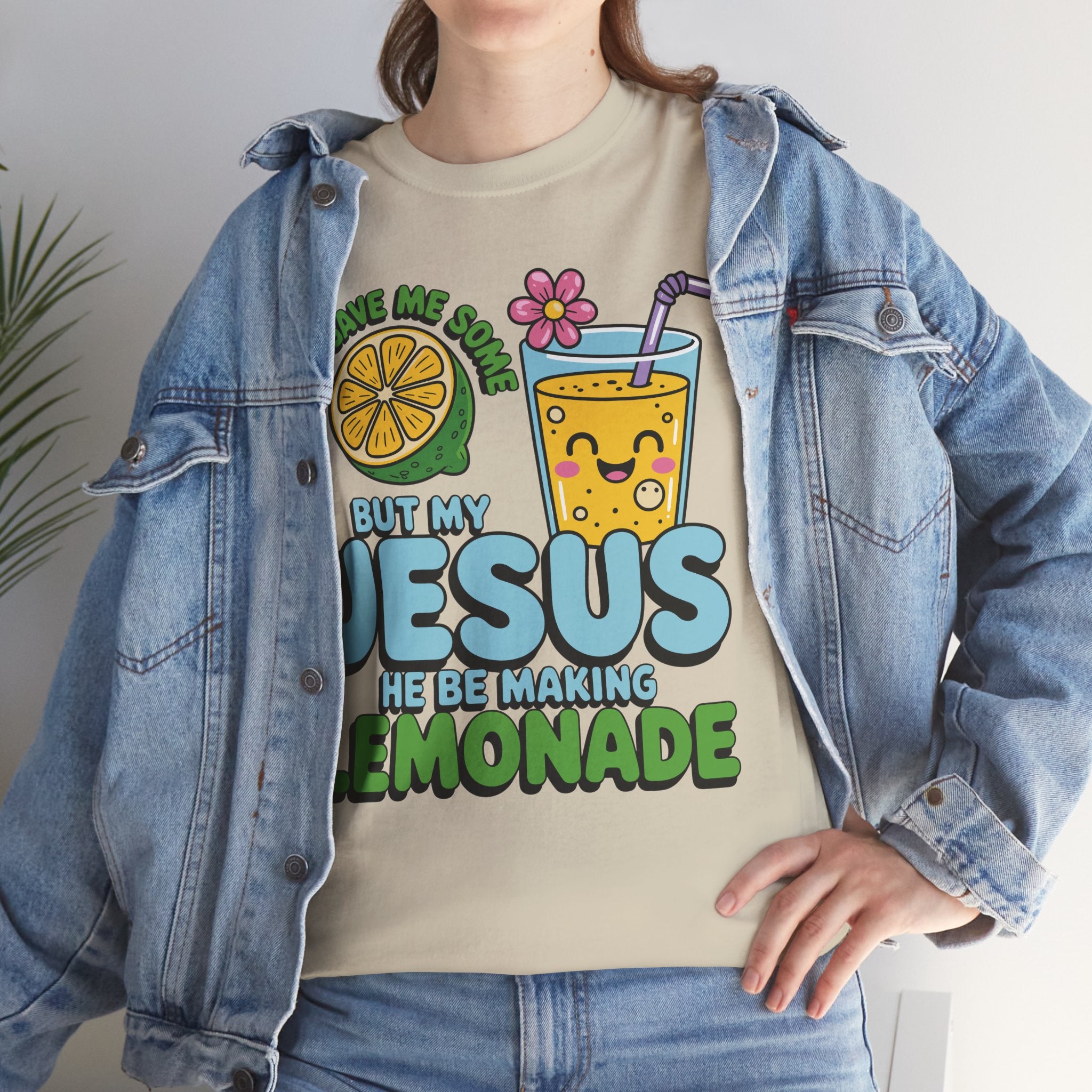 Christian Lemonade T‑Shirt — "Life Gave Me Some Lemons, My Jesus Makes Lemonade"Unisex Cotton Tee