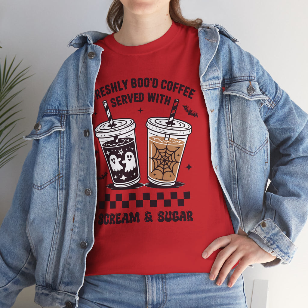 Halloween Iced Coffee Unisex Cotton Tee