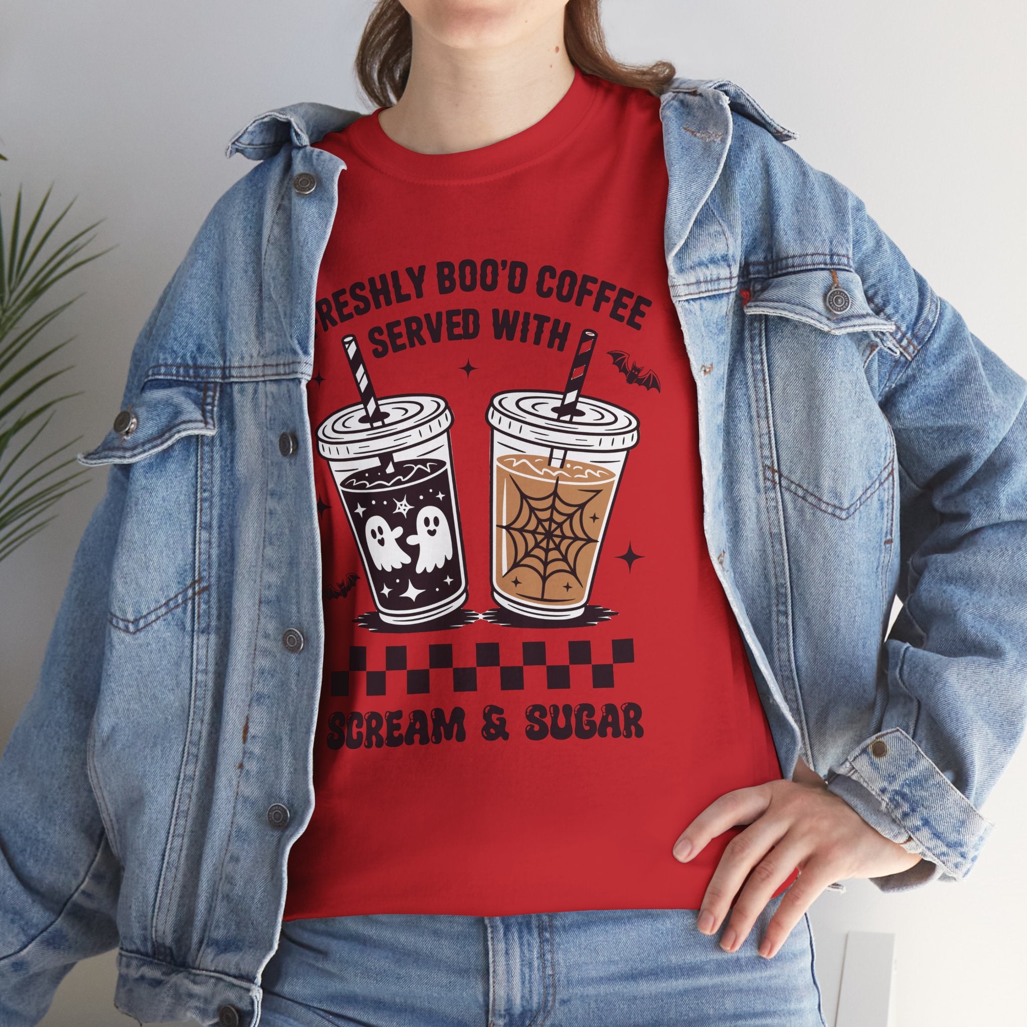 Halloween Iced Coffee Unisex Cotton Tee