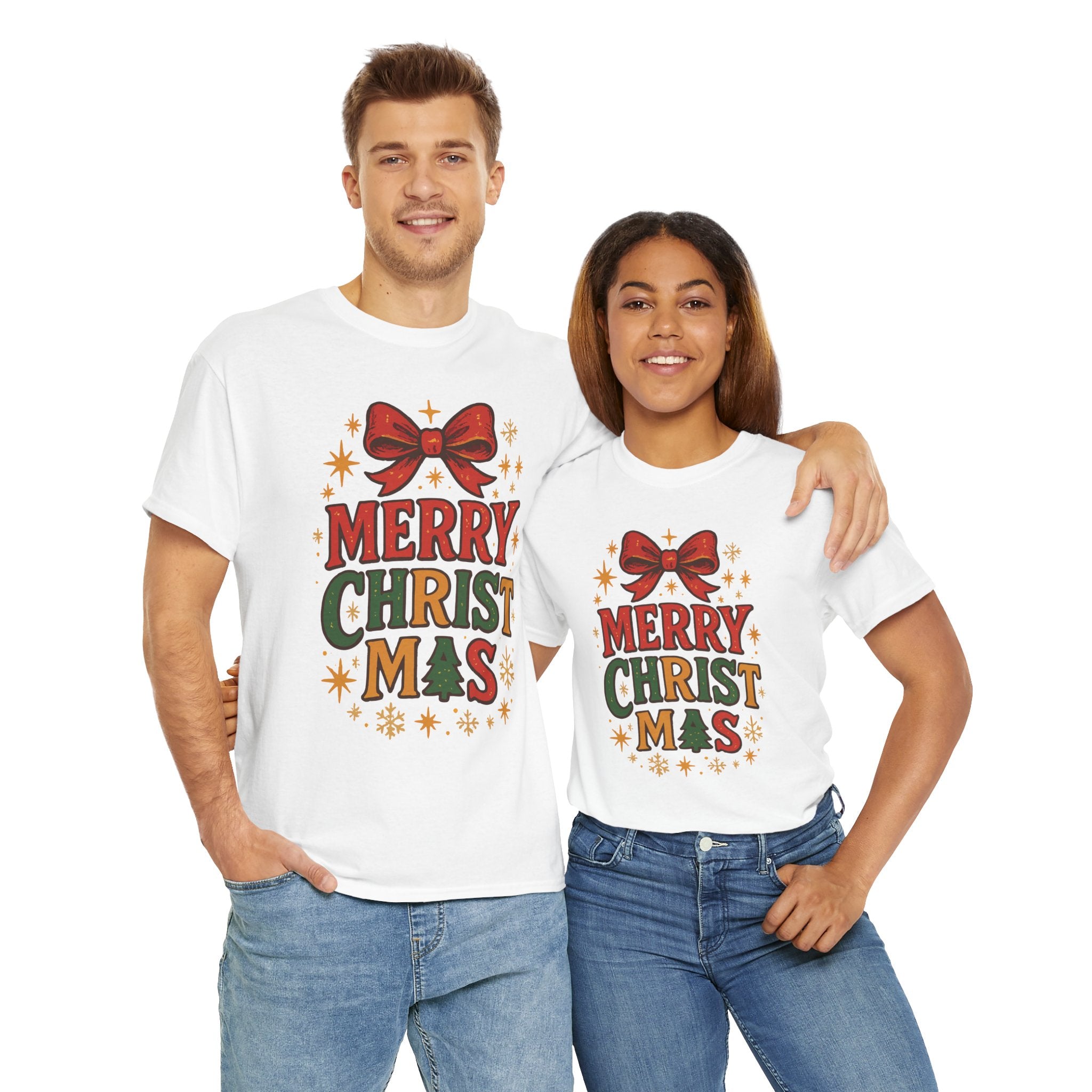 Merry Christmas Unisex Cotton Tee