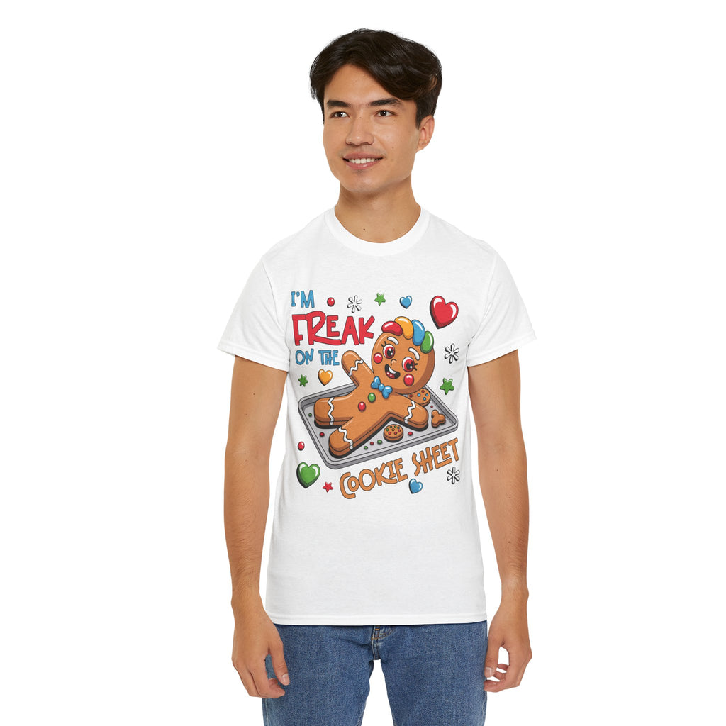 Gingerbread ‘I’m Freak on the Cookie Sheet’ Unisex Cotton Tee