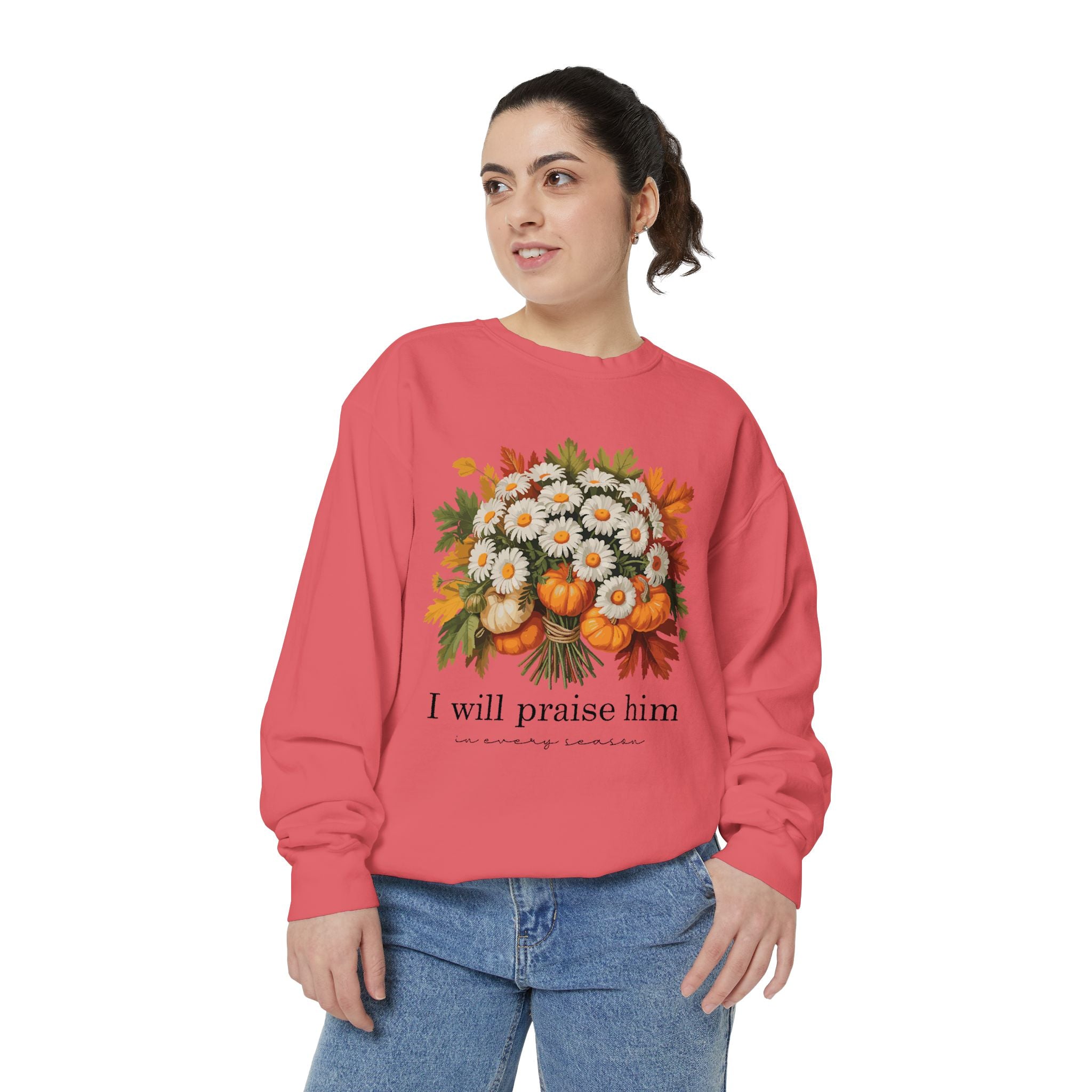 Praise Him Floral Sweatshirt- Unisex