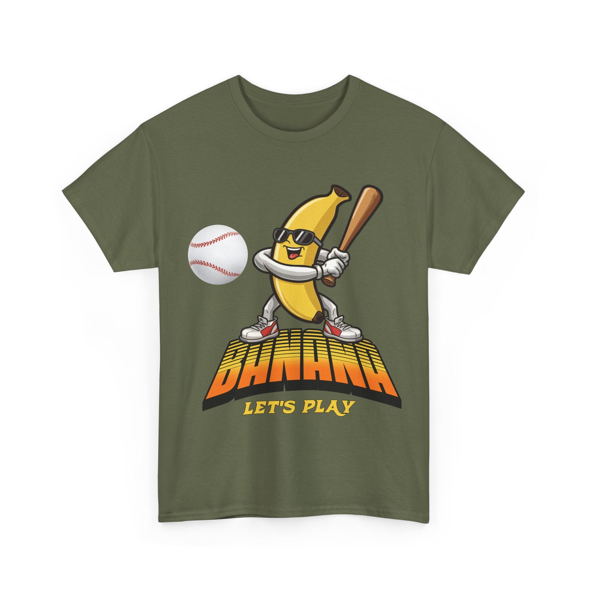 Banana Playing Baseball Tee