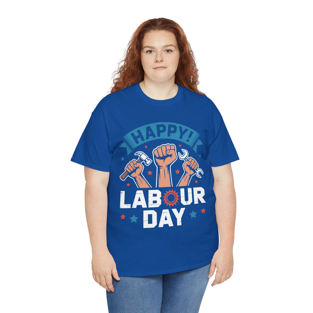 Happy US Labour Day Unisex Heavy Cotton T-Shirt