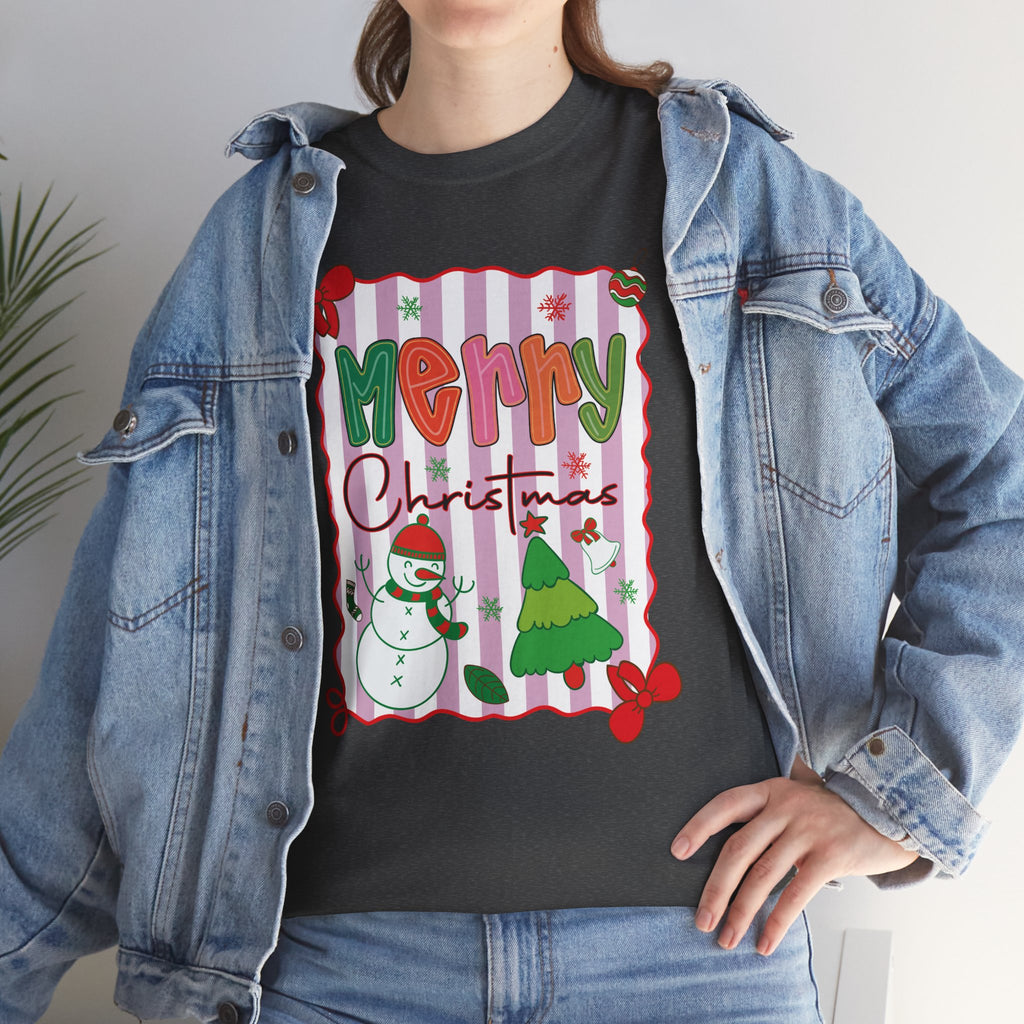 Christmas Snowman Unisex Cotton Tee