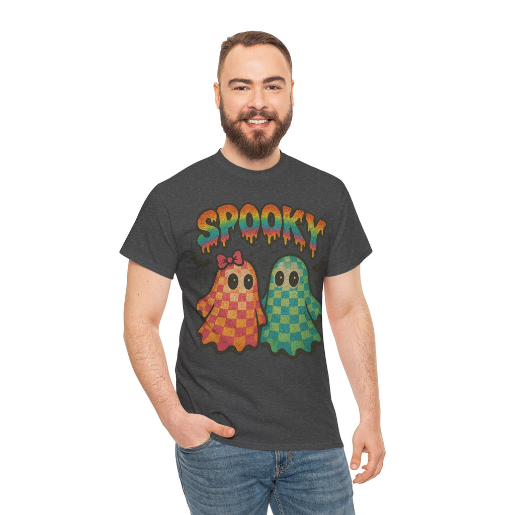 Spooky Pastel Ghosts Unisex Cotton Tee