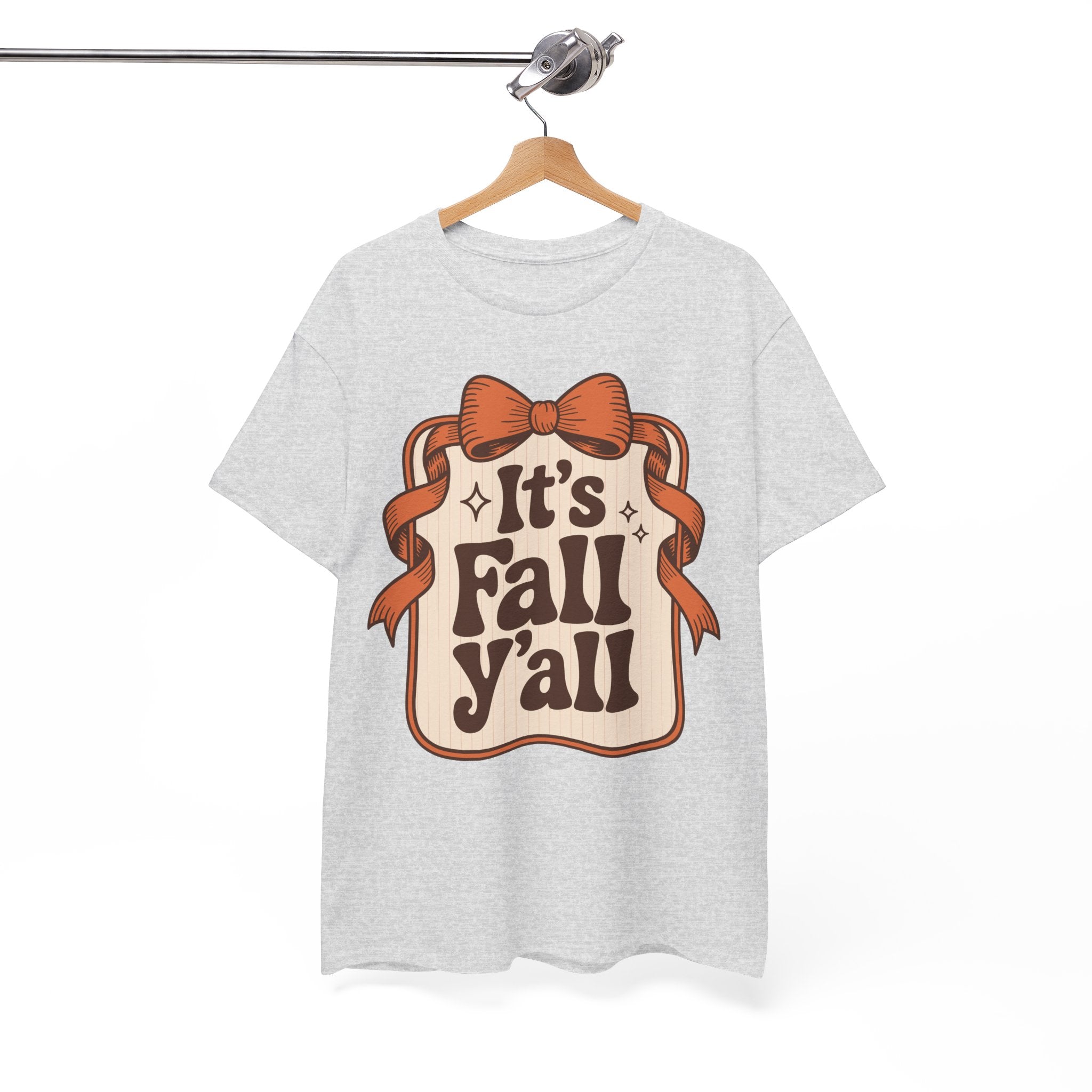 It’s Fall Y’all Autumn Ribbon Unisex Cotton Tee