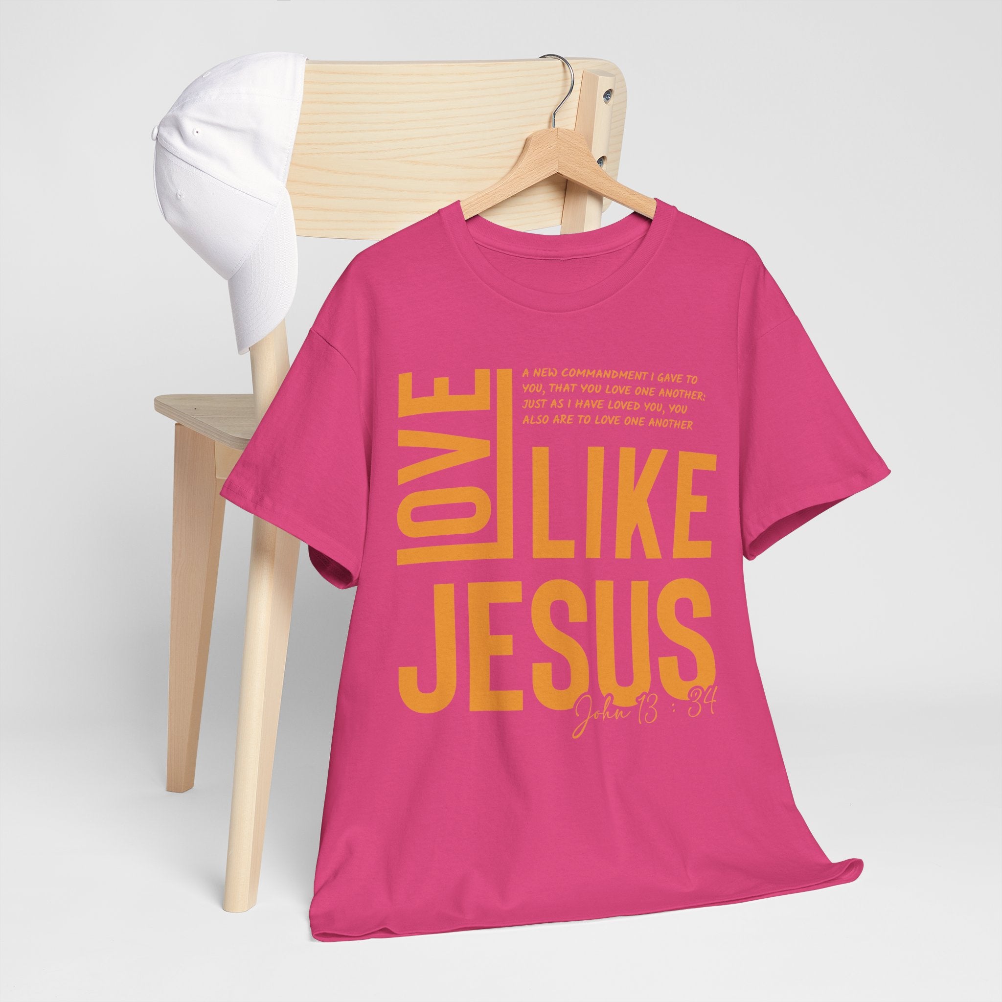 Love Like Jesus T-Shirt — John 13:34 Christian Unisex Cotton Tee