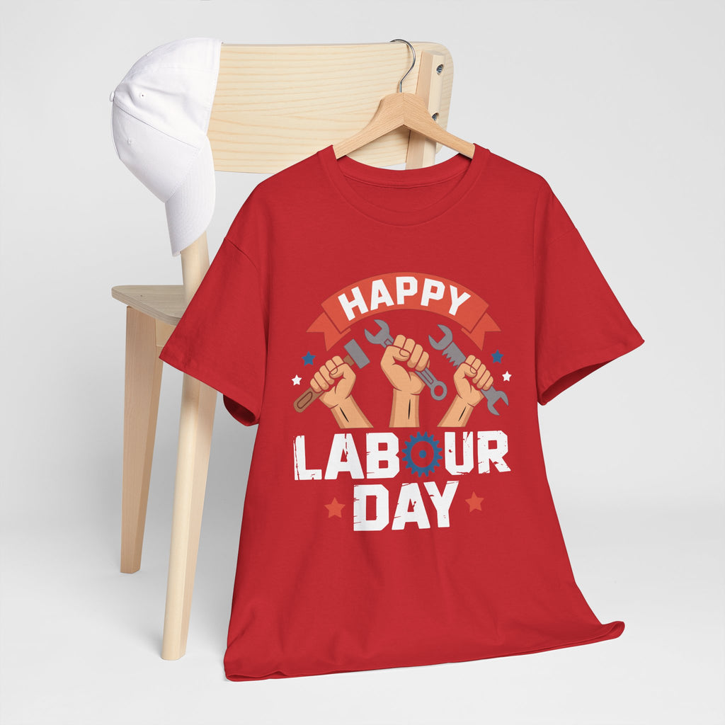 Happy US Labour Day Unisex Heavy Cotton T-Shirt