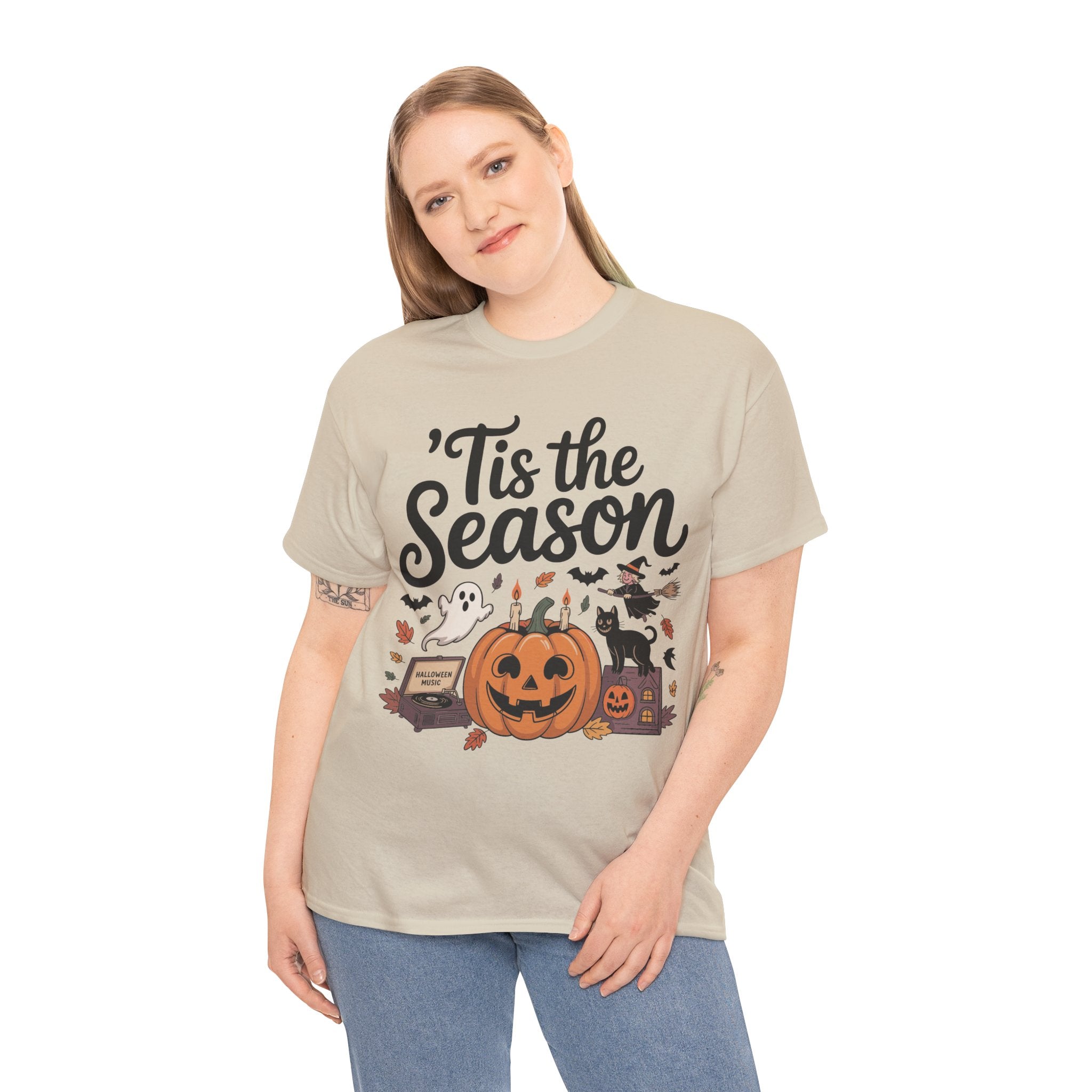 Holiday Season Unisex Cotton T-Shirt - Tis the Season Design