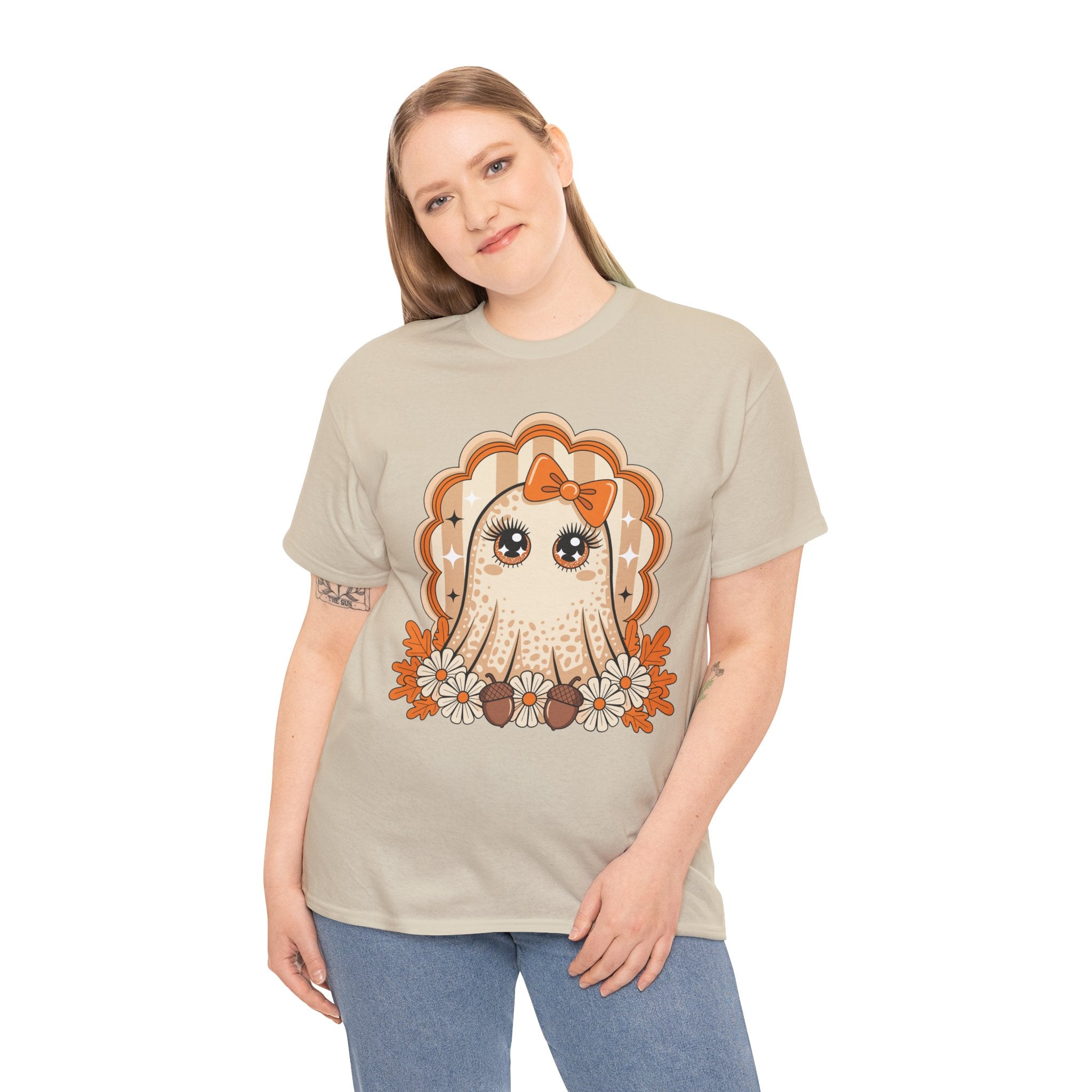 Ghost and Daisies Unisex Cotten Tee