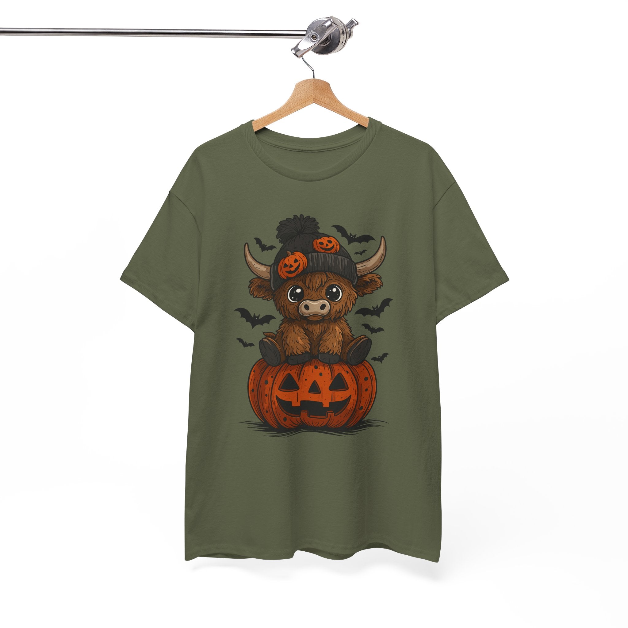 Halloween Cow Unisex Cotton Tshirt