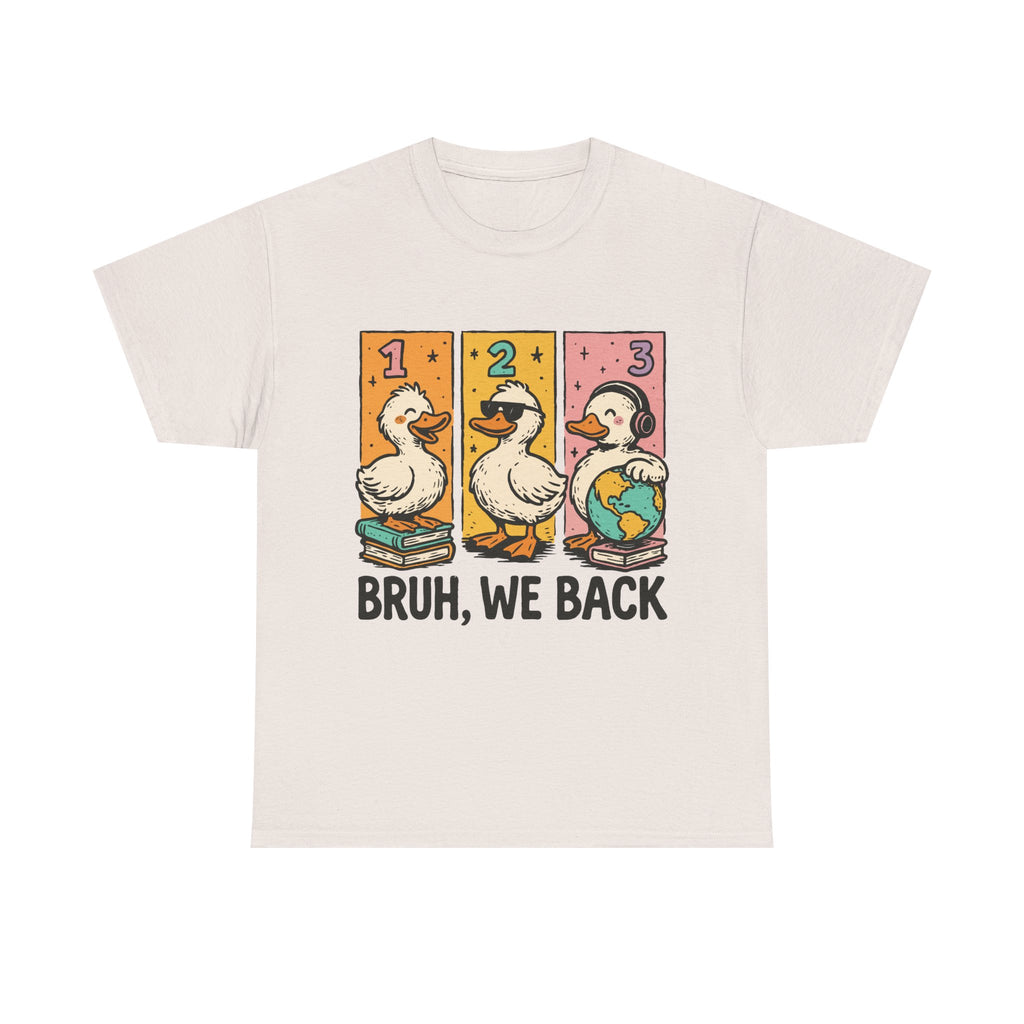 "BRUH WE BACK" Funny Animal Graphic Tee,