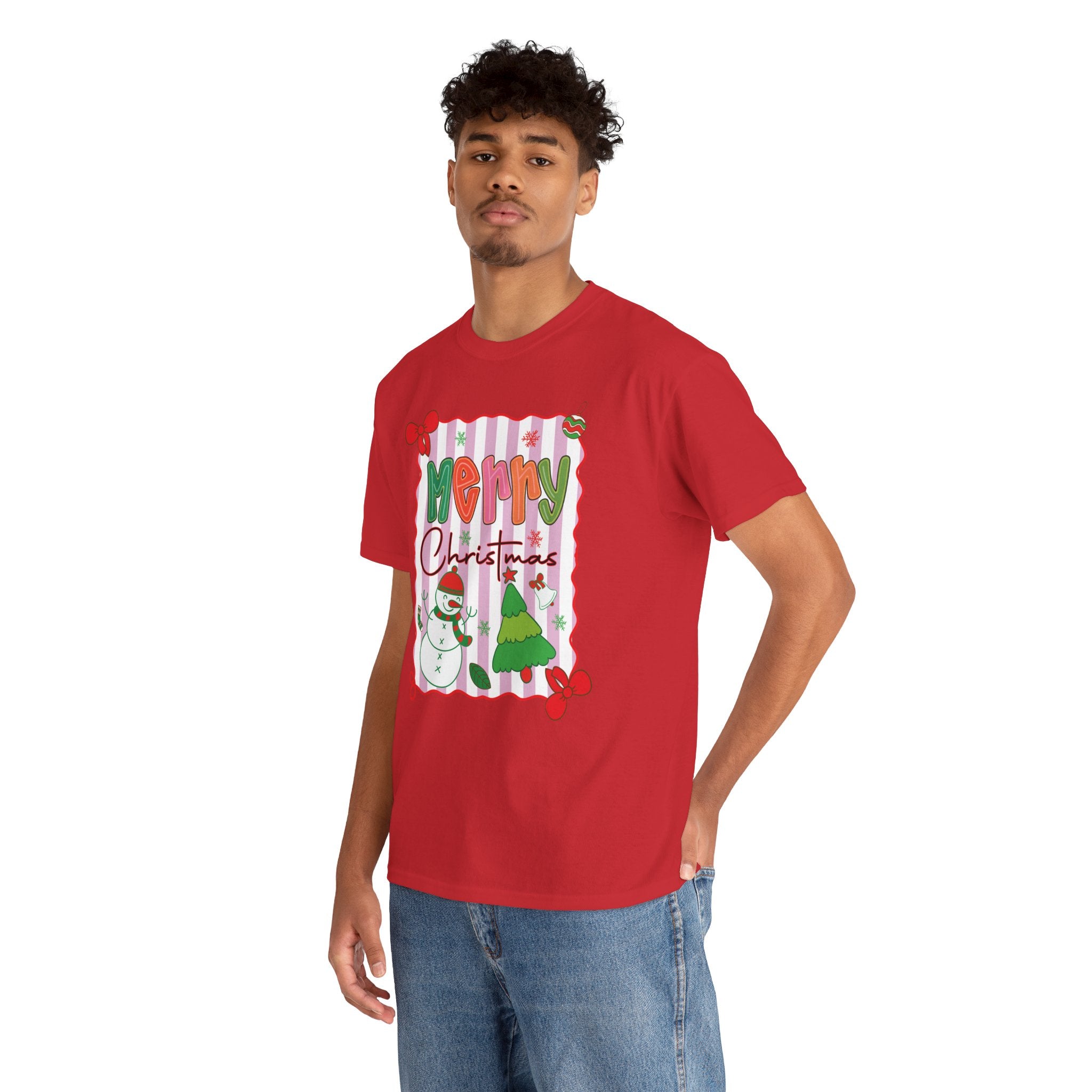 Christmas Snowman Unisex Cotton Tee