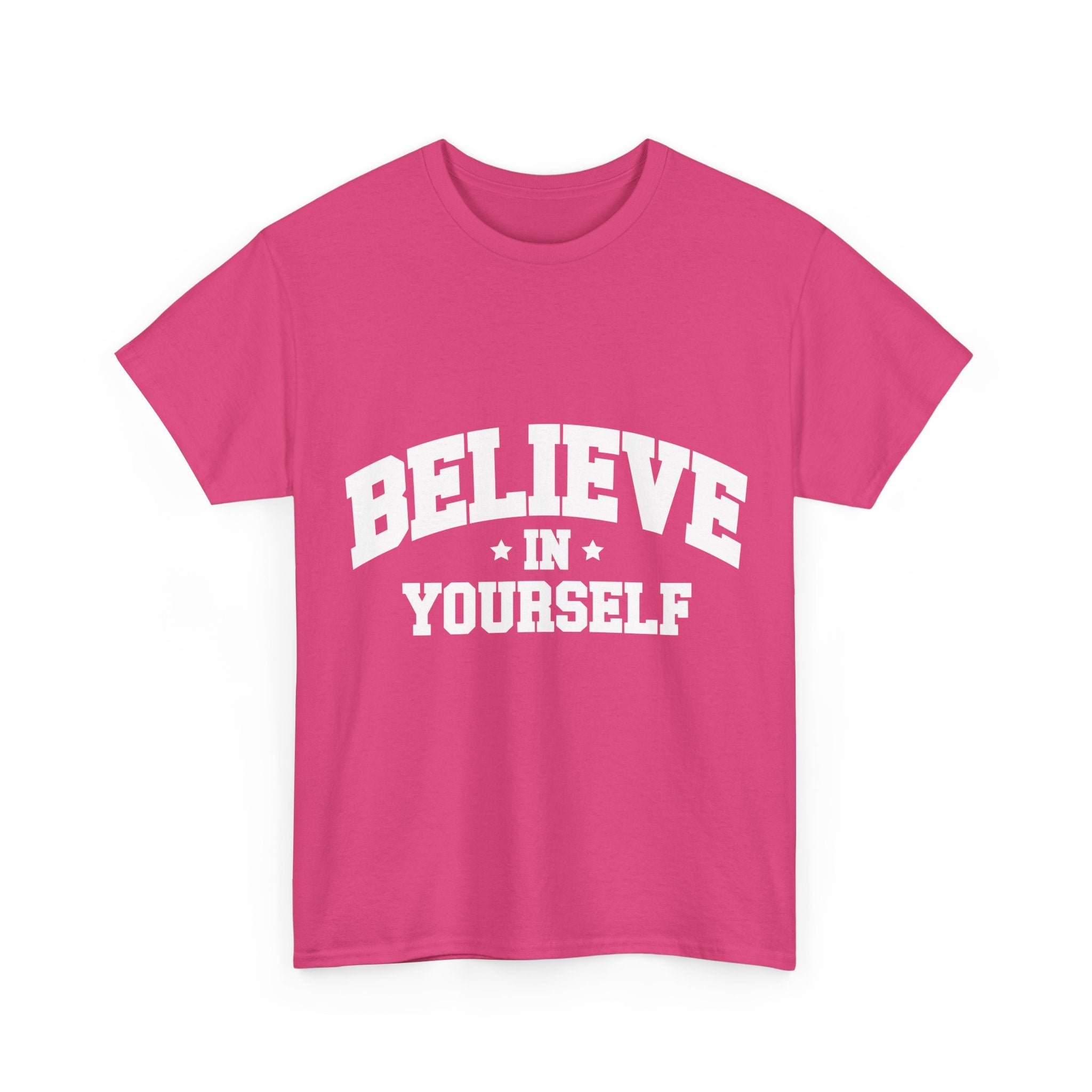 Believe in Yourself Varsity Unisex Cotton Tee