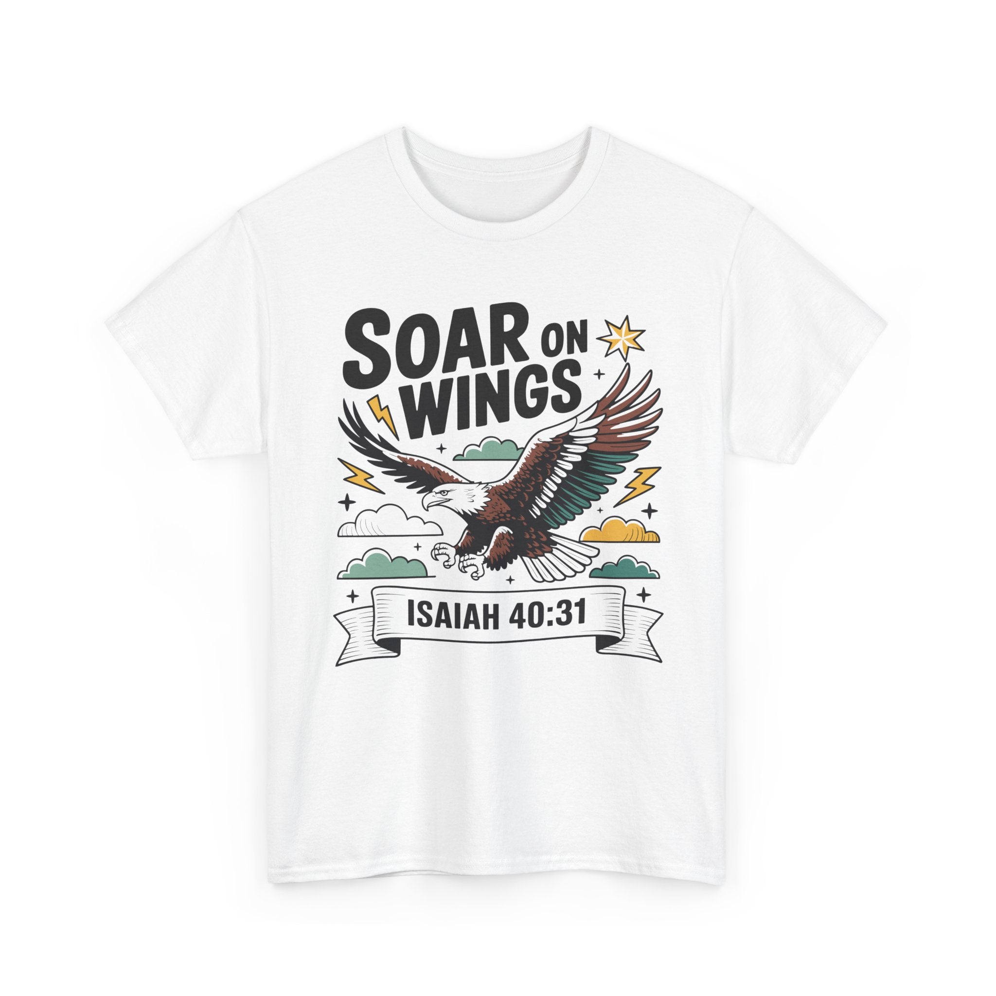 Isaiah 40:31 "Soar on Wings" Eagle Unisex Cotton T-Shirt