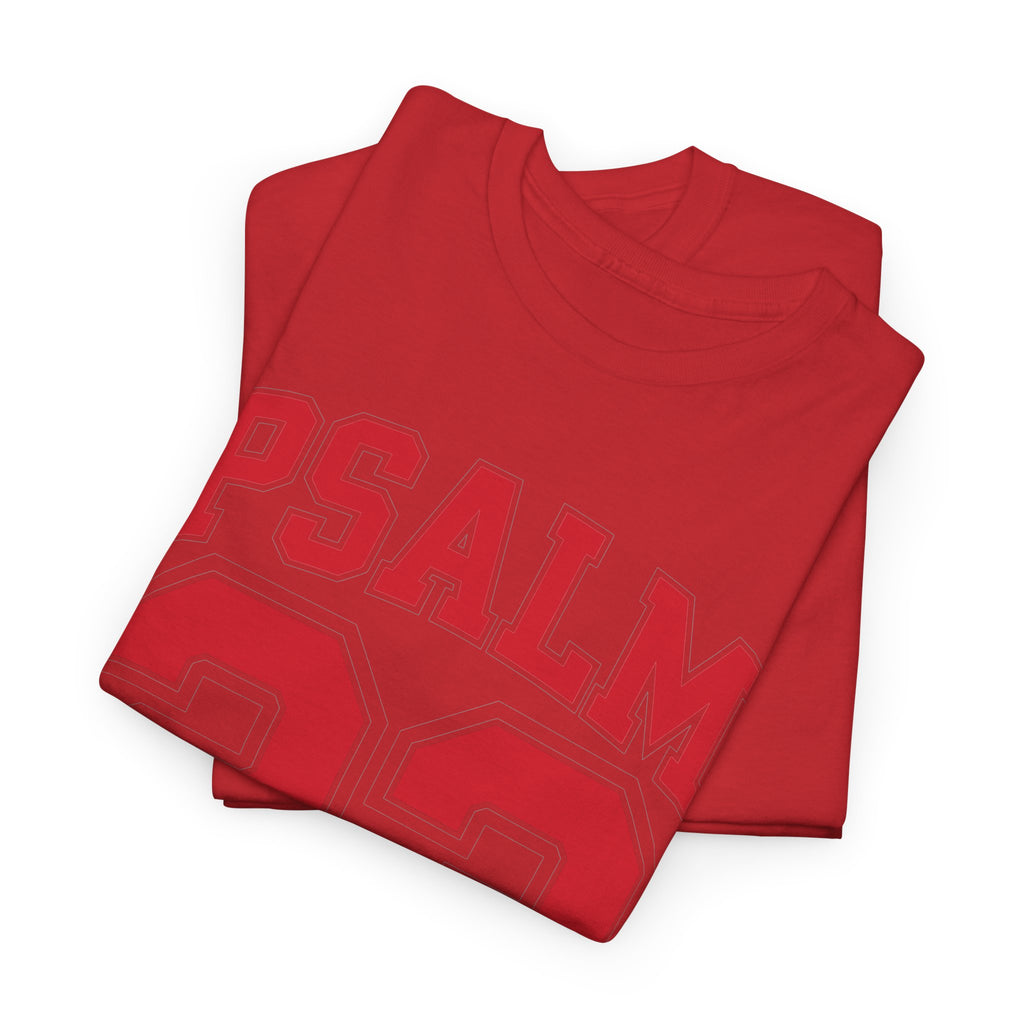 Psalm 23 Varsity T-Shirt — “The Lord Is My Shepherd” Unisex Cotton Tee