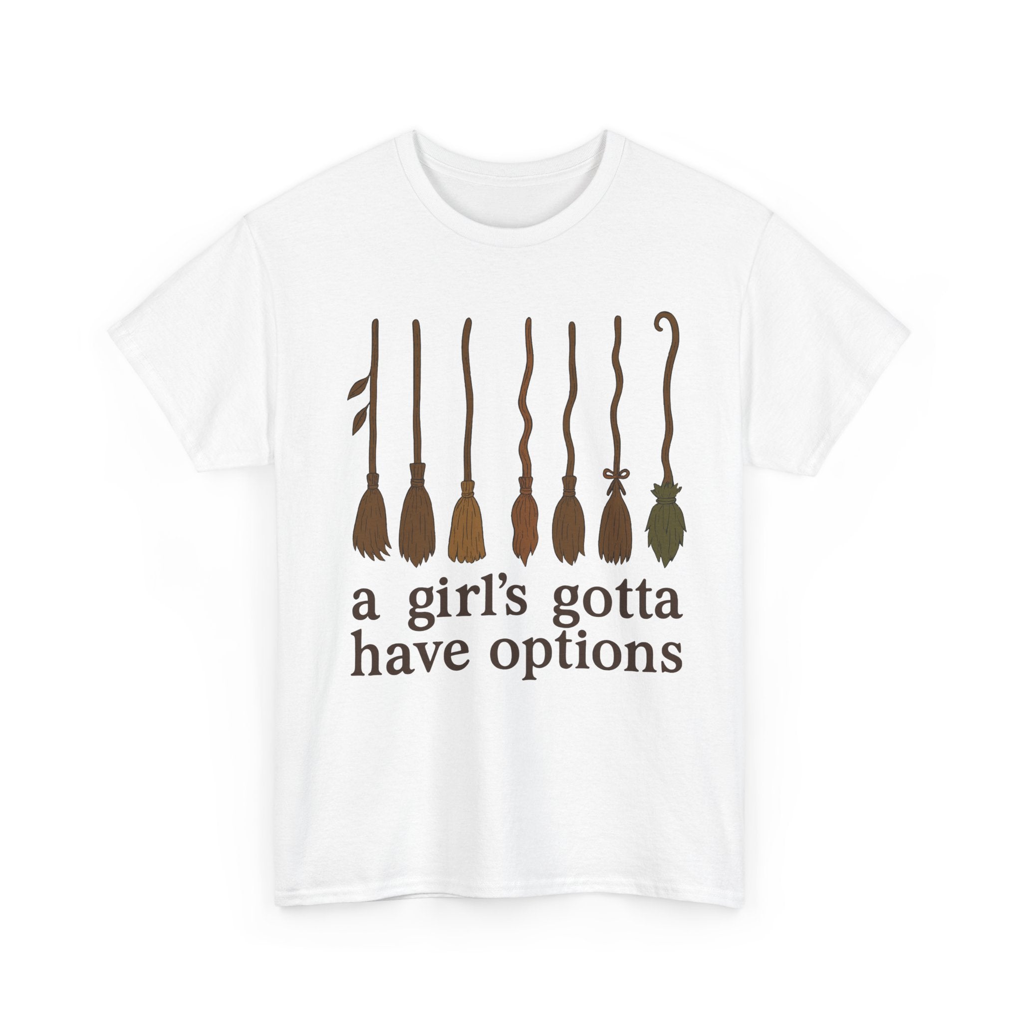 Witch Brooms Options Unisex Cotton Tee