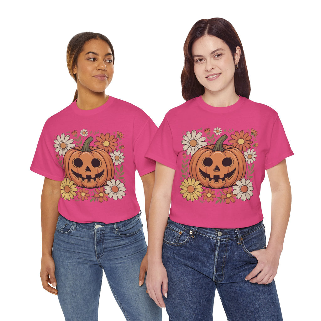 Halloween Pumpkin Unisex Cotton Tee