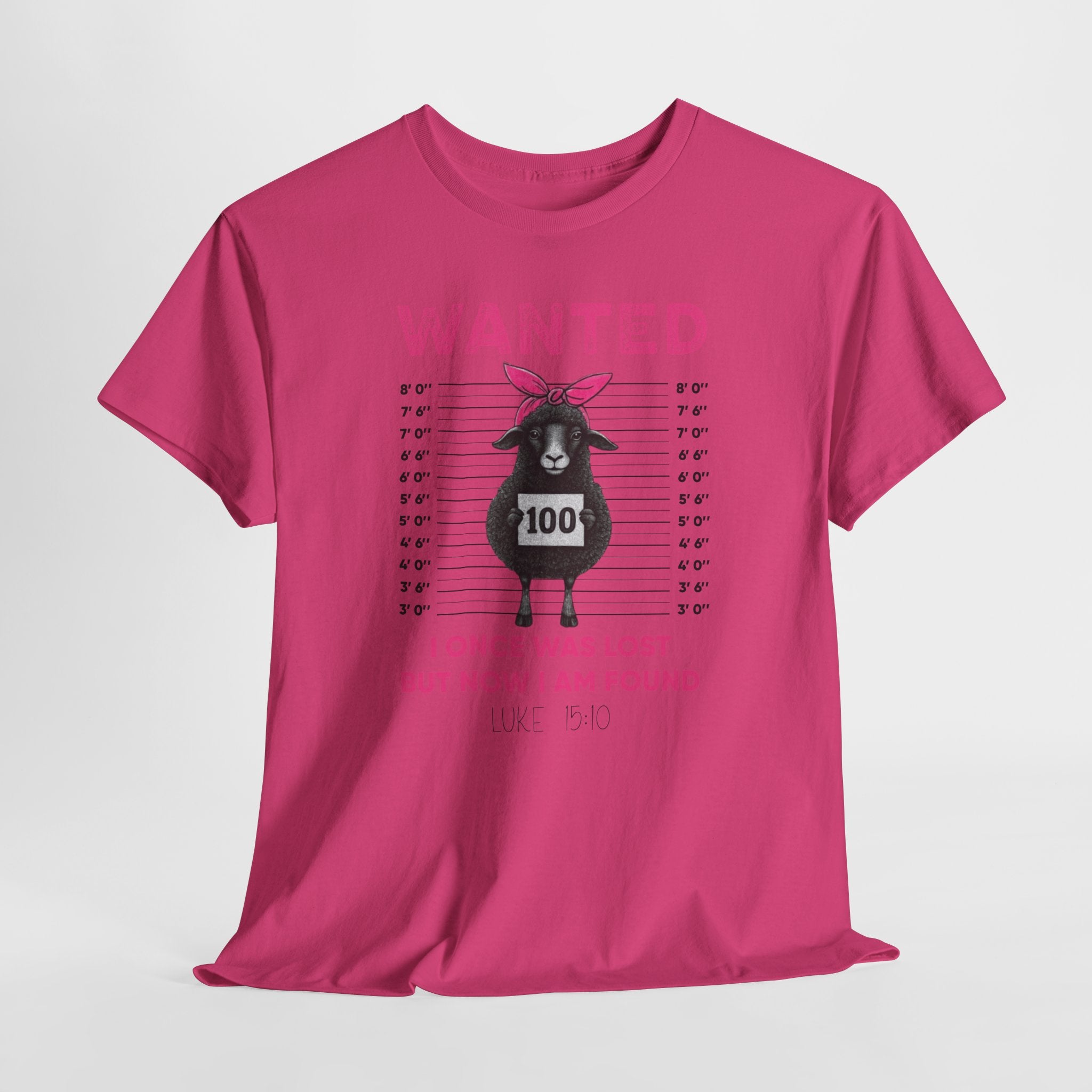 WANTED Black Sheep 'I Once Was Lost But Now I Am Found' Unisex Cotton T-Shirt