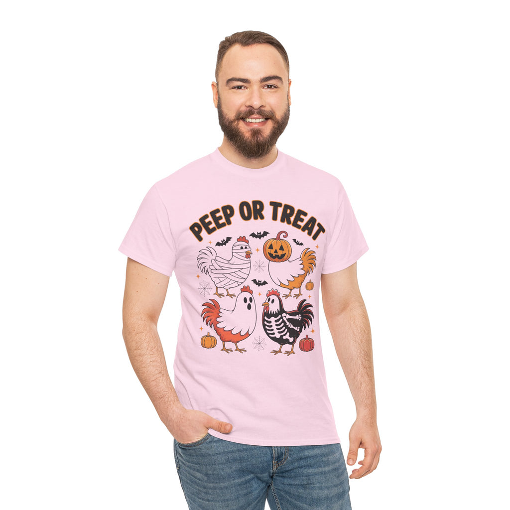 Peep or Treat Halloween Unisex Cotton Tee