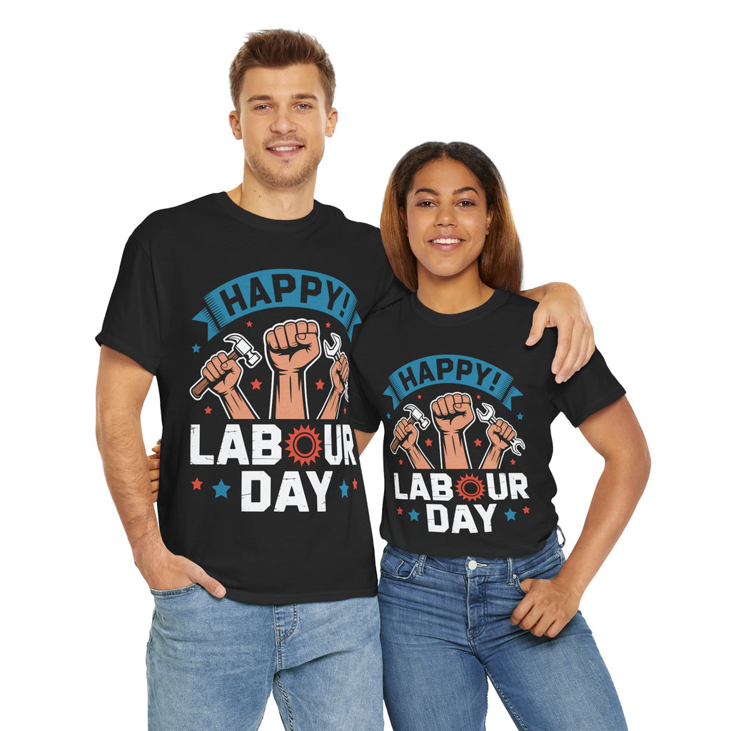 Happy US Labour Day Unisex Heavy Cotton T-Shirt