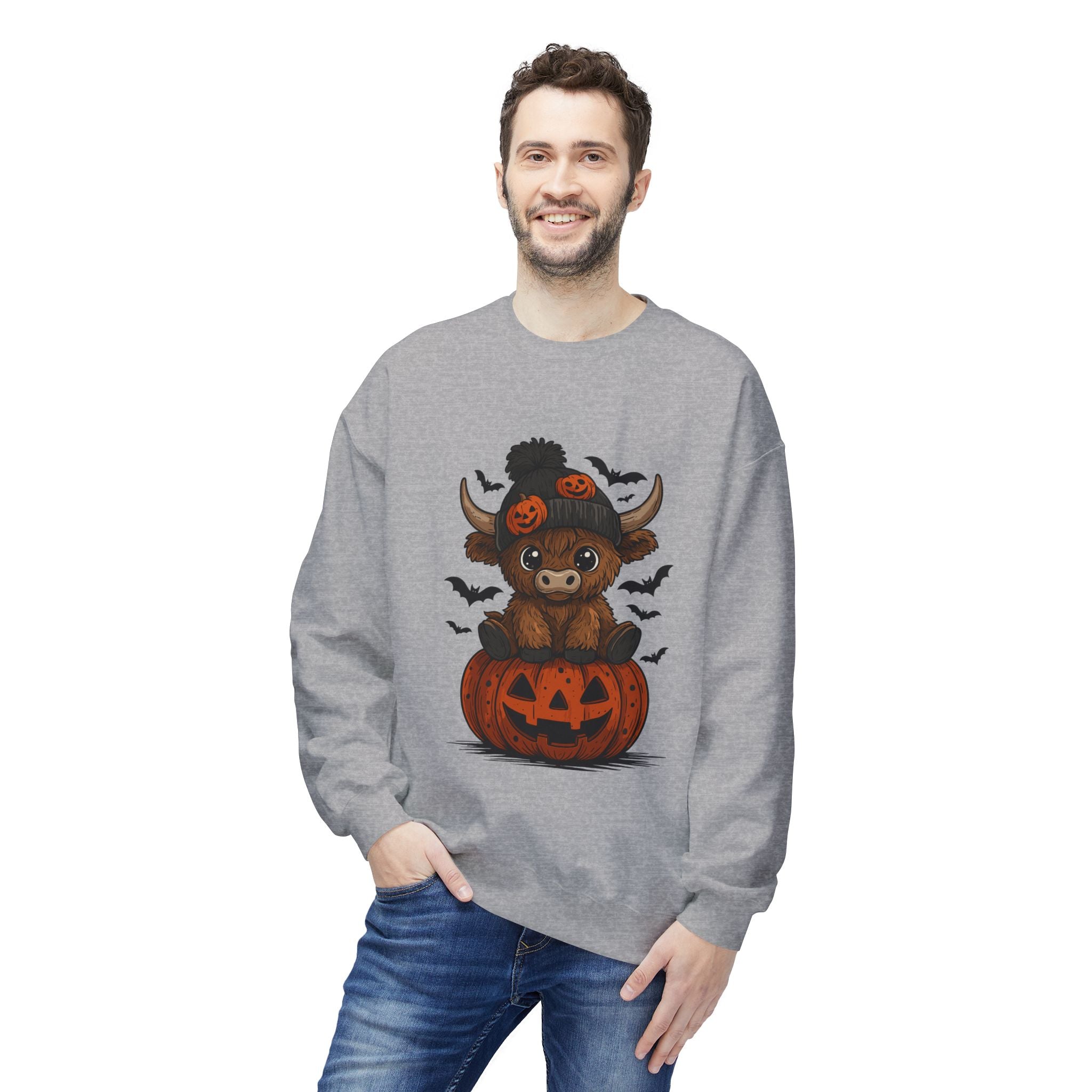 Halloween Bear Unisex Fleece Sweatshirt