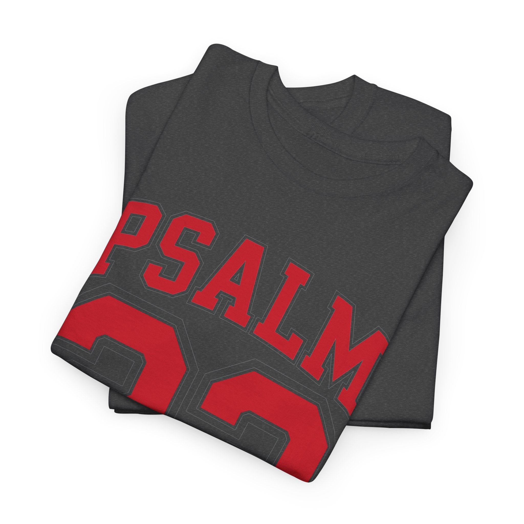 Psalm 23 Varsity T-Shirt — “The Lord Is My Shepherd” Unisex Cotton Tee