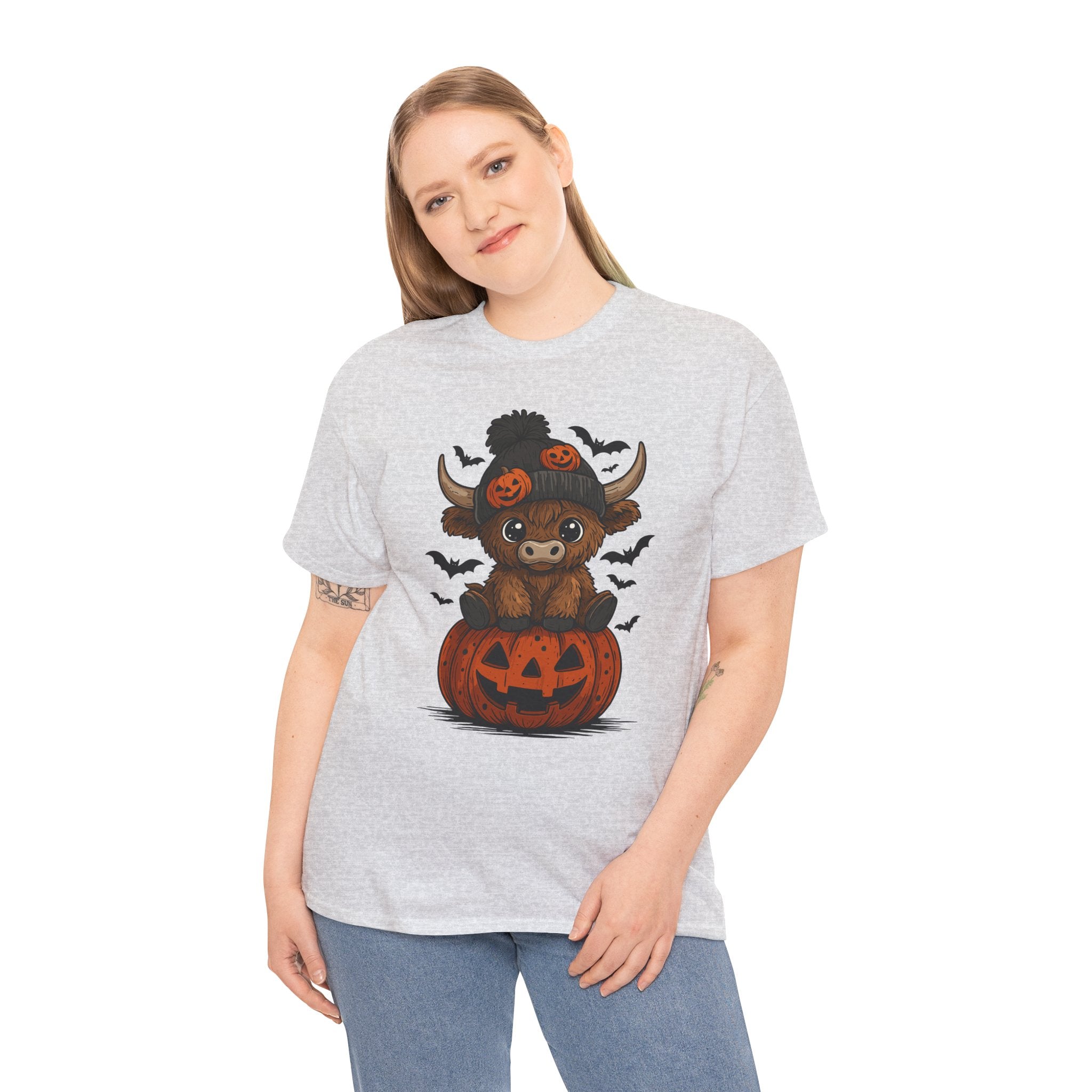 Halloween Cow Unisex Cotton Tshirt