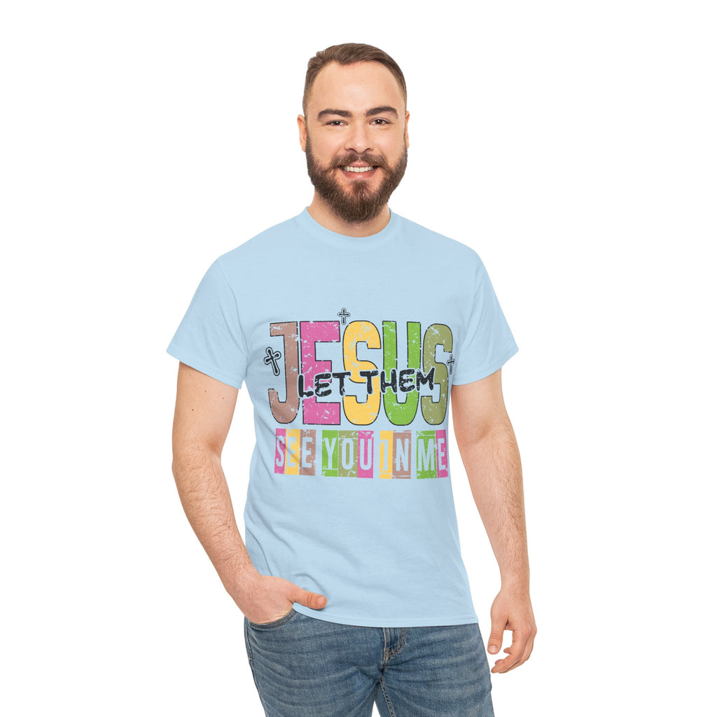 Jesus ‘See You In Me’ Distressed Pastel Unisex Cotton T-Shirt