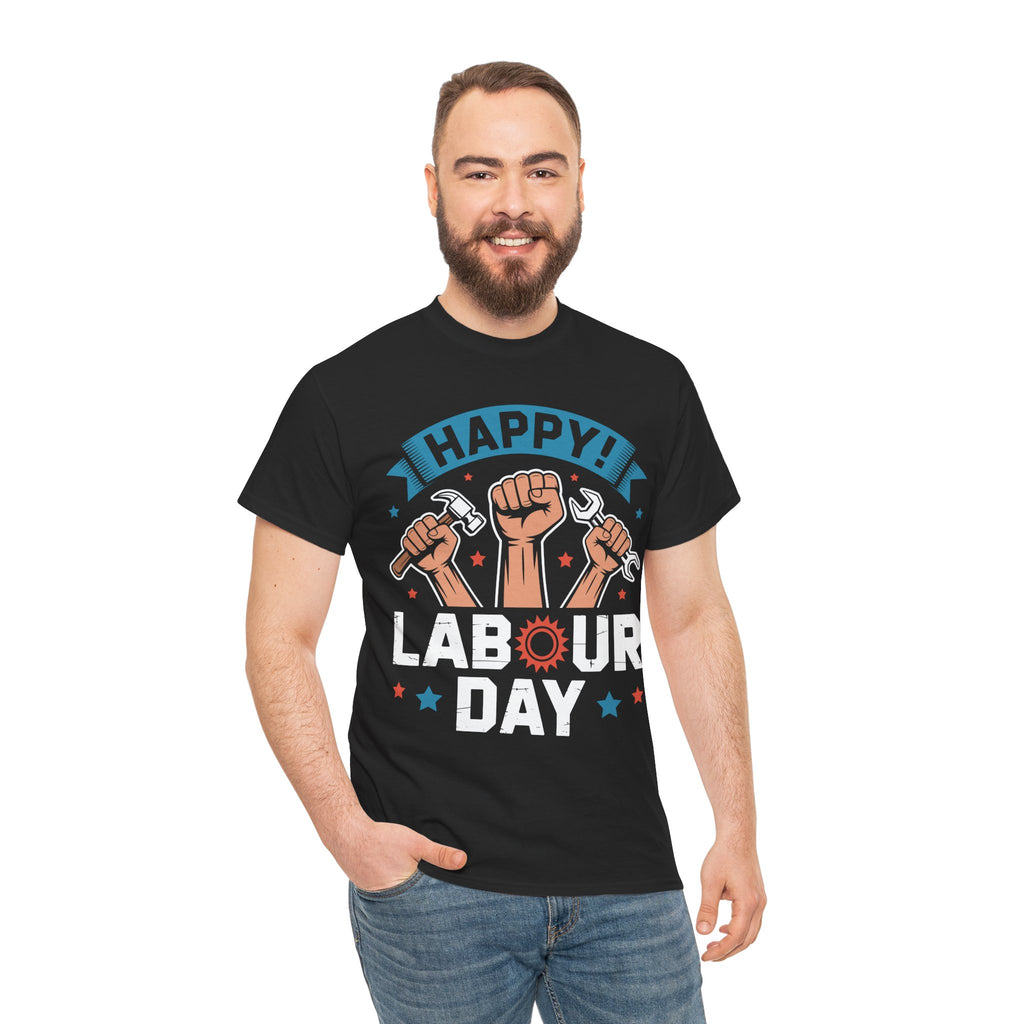 Happy US Labour Day Unisex Heavy Cotton T-Shirt