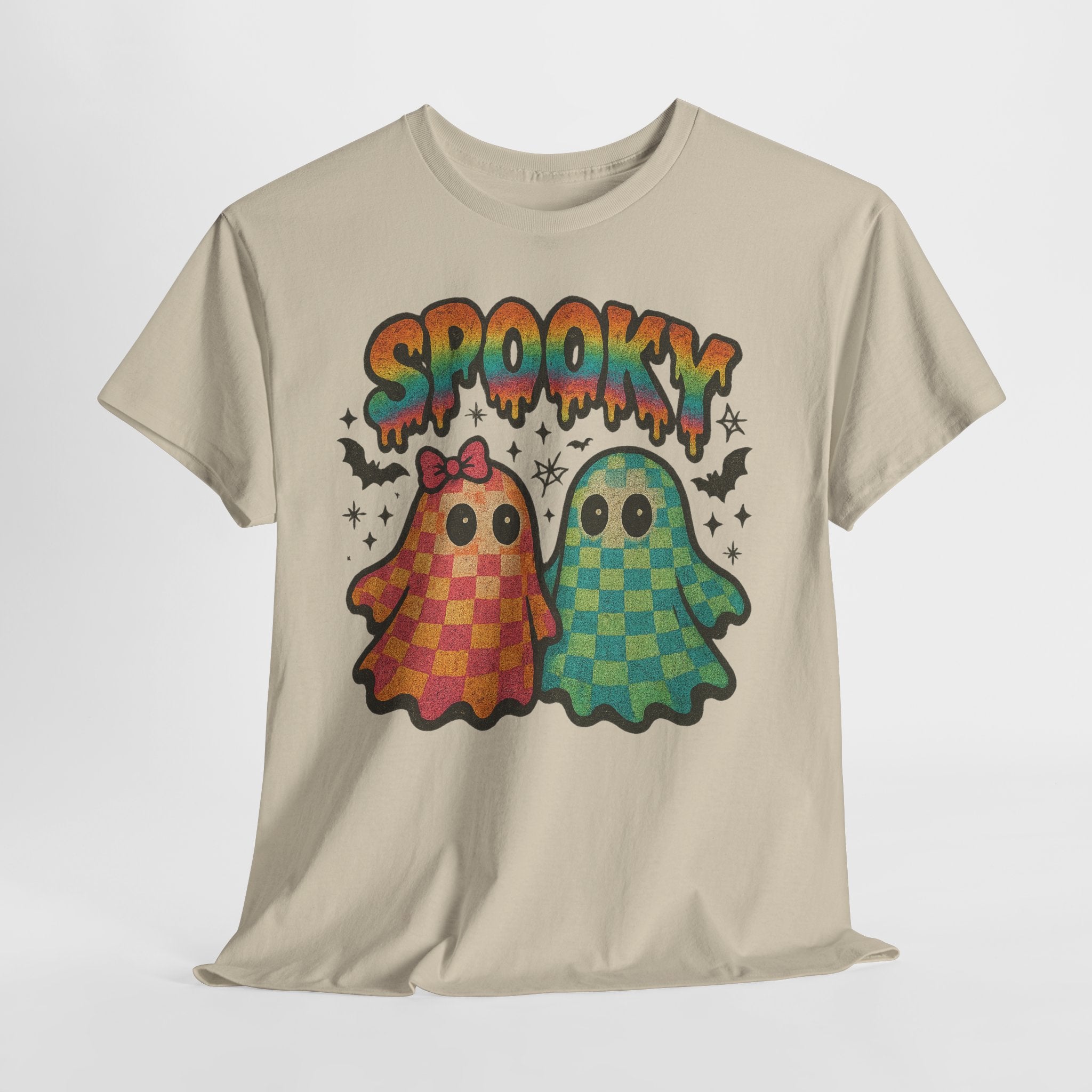 Spooky Pastel Ghosts Unisex Cotton Tee