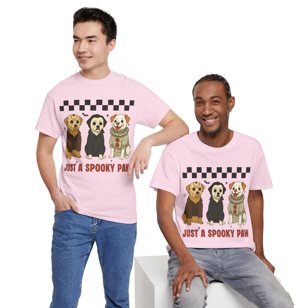 Halloween "Just A Spooky Paw" Unisex Cotton Tee
