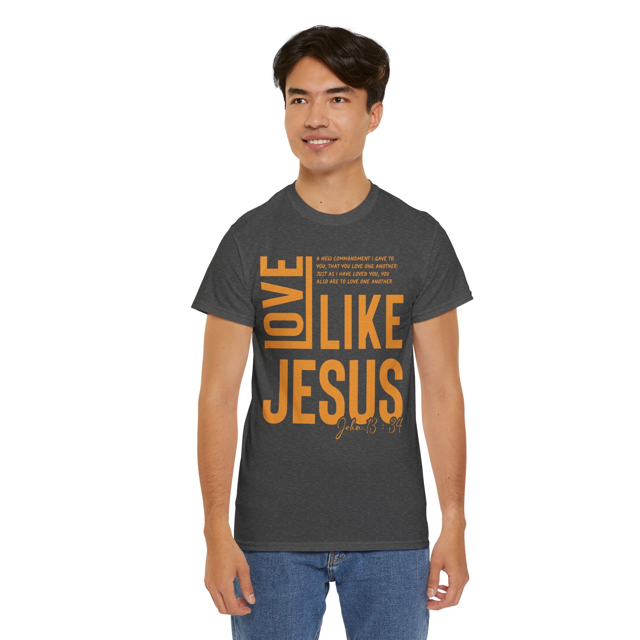 Love Like Jesus T-Shirt — John 13:34 Christian Unisex Cotton Tee