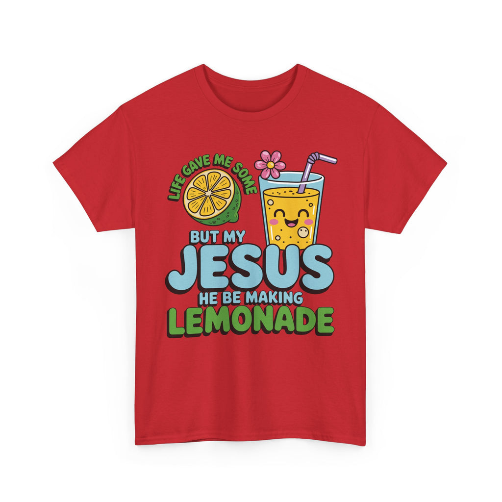 Christian Lemonade T‑Shirt — "Life Gave Me Some Lemons, My Jesus Makes Lemonade"Unisex Cotton Tee