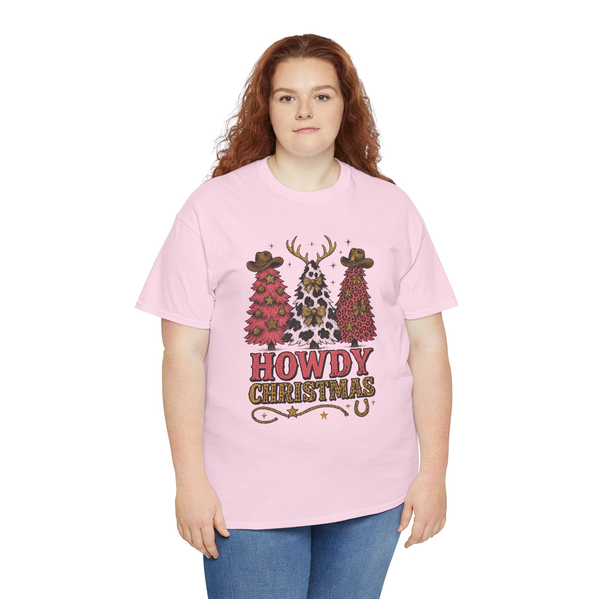 Western Christmas Unisex Cotton Tee