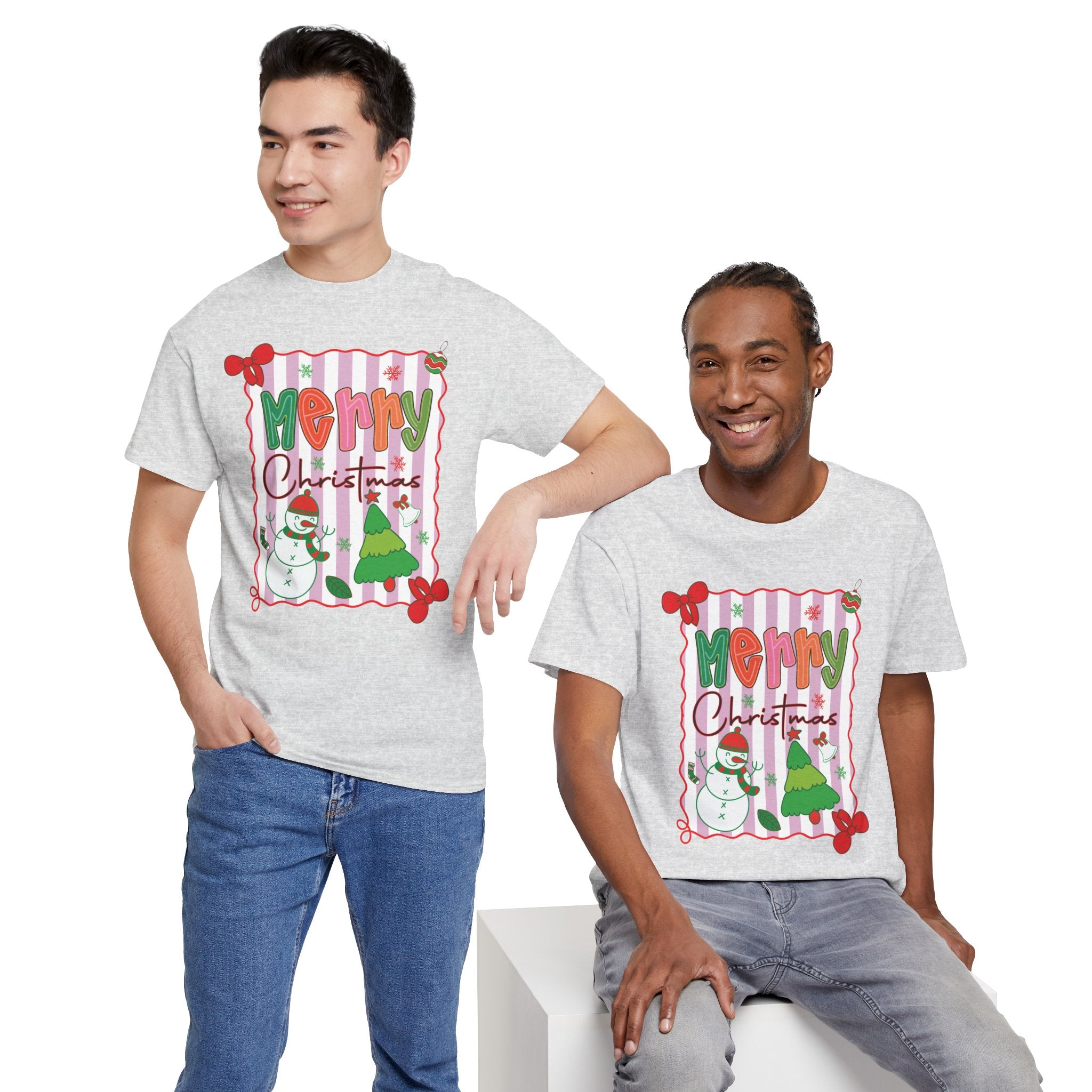 Christmas Snowman Unisex Cotton Tee