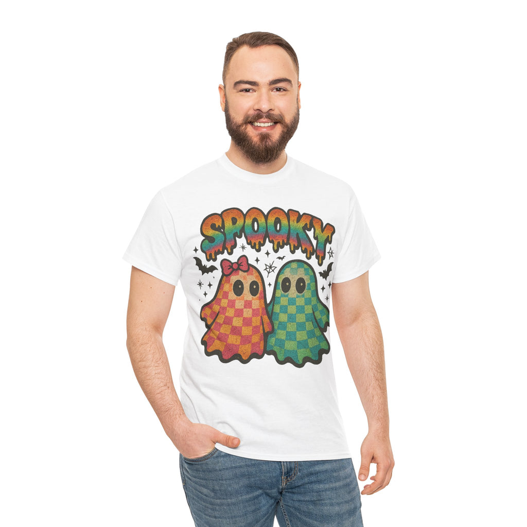 Spooky Pastel Ghosts Unisex Cotton Tee