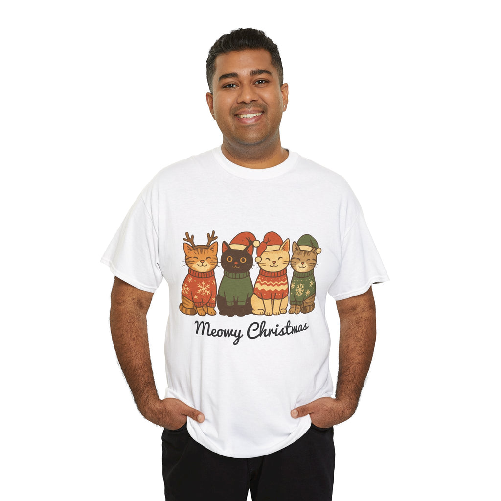 Christmas Cats Unisex Cotton Tee