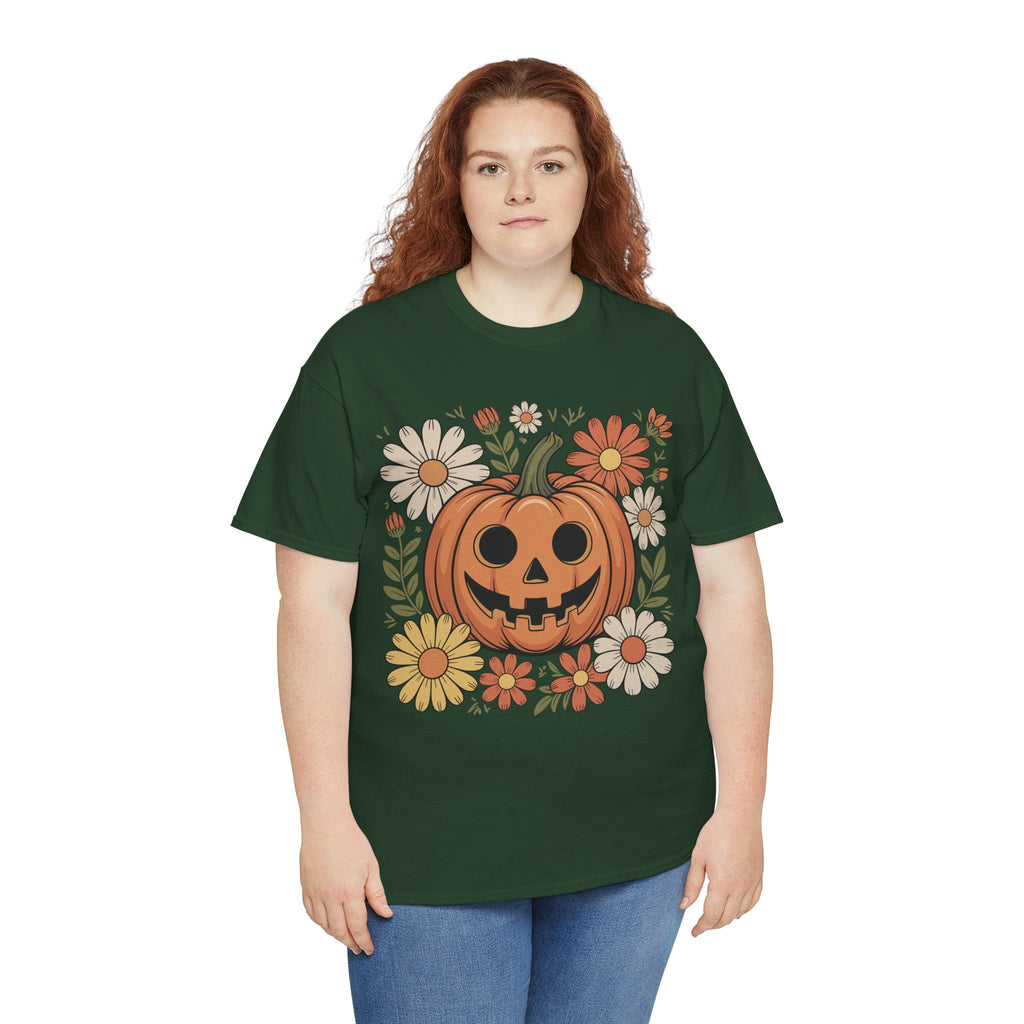 Halloween Pumpkin Unisex Cotton Tee