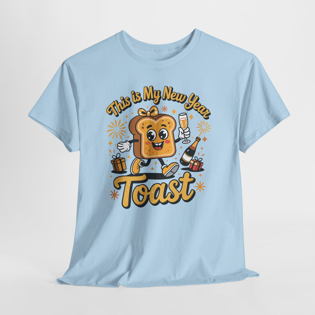 New Year Toast T-Shirt — "This Is My New Year Toast" Champagne & Fireworks Unisex Cotton Tee